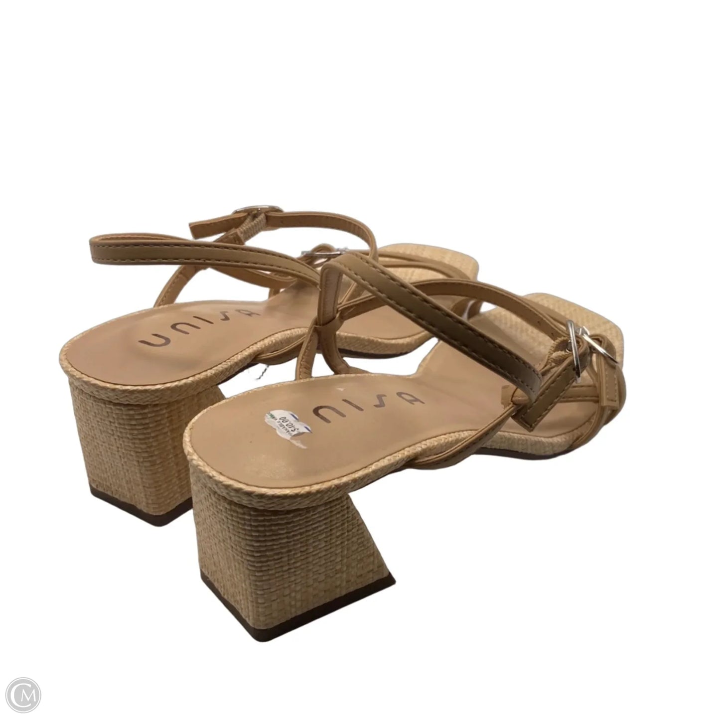 Shoes Heels Block By Unisa In Tan, Size: 8