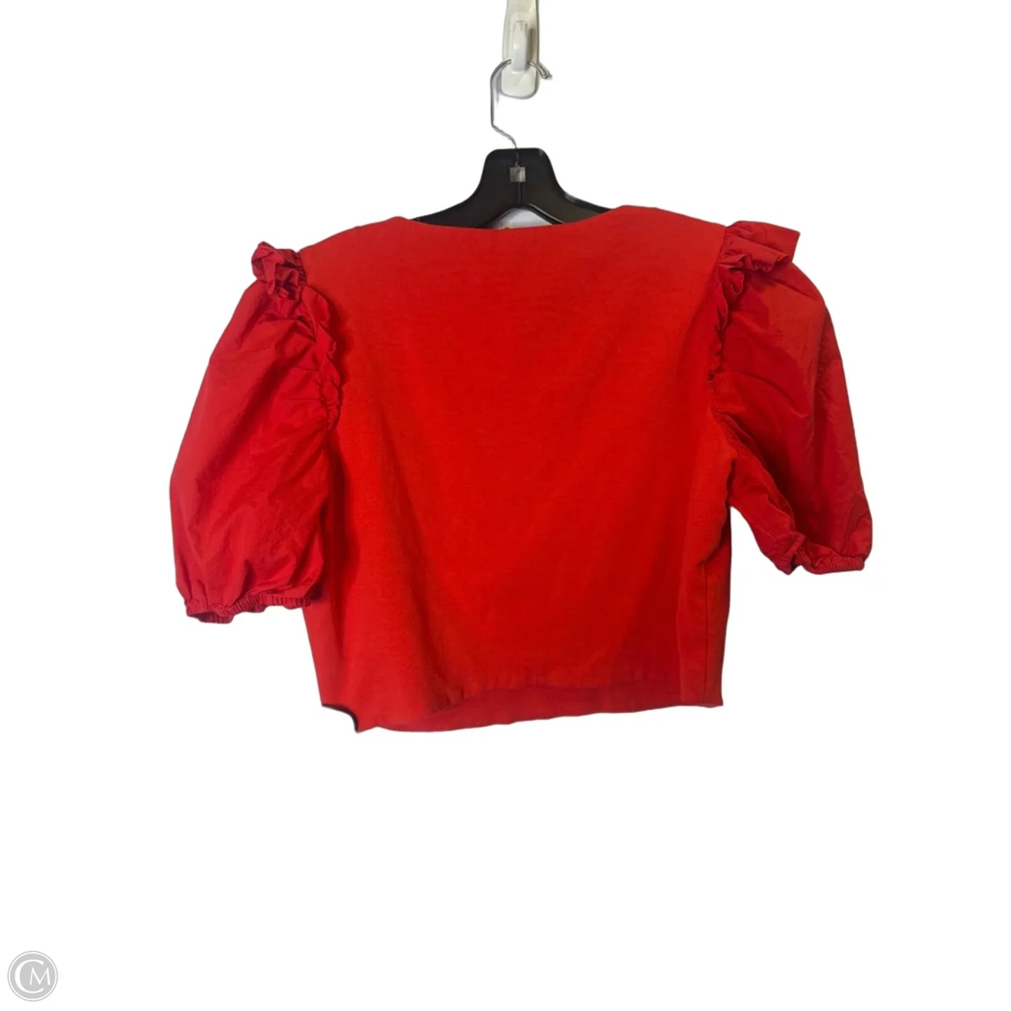 Top Short Sleeve By English Factory In Red, Size: L