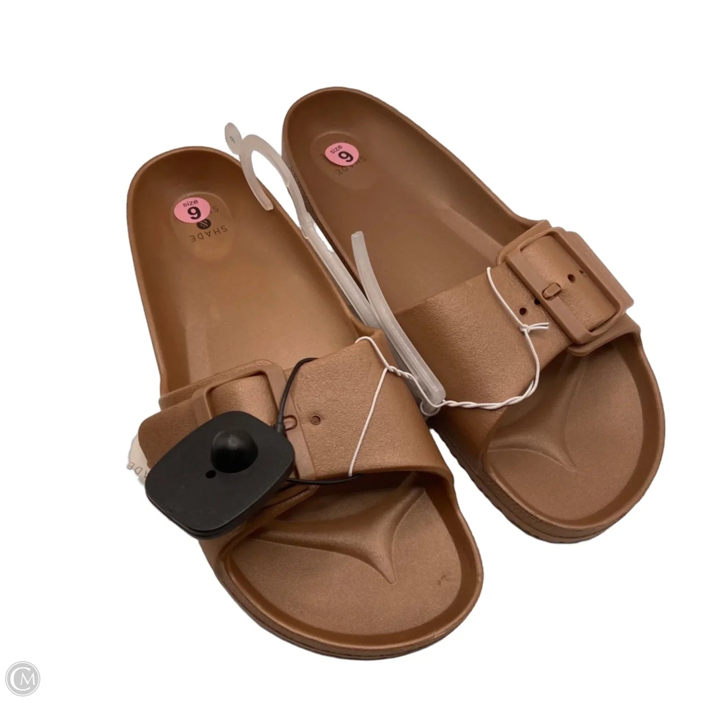 Sandals Flats By Shade & Shore In Brown, Size: 9