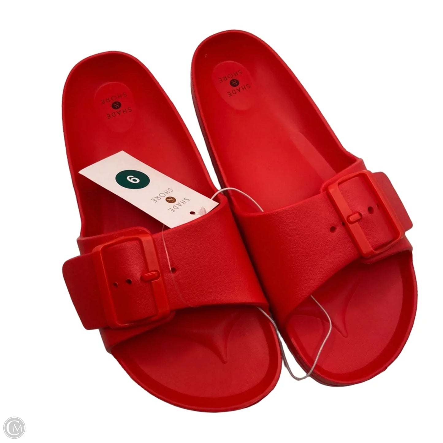 Sandals Flats By Shade & Shore In Red, Size: 9