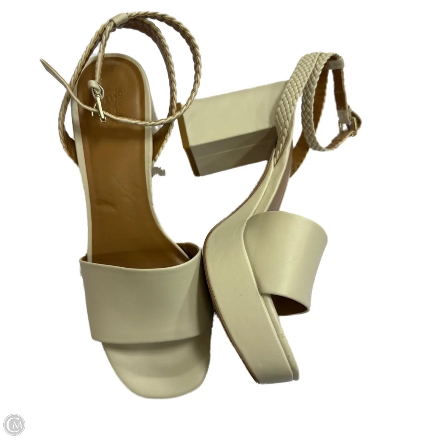 Sandals Heels Block By Nordstrom In Cream, Size: 10