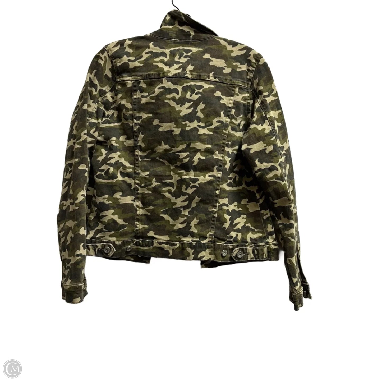 Jacket Denim By White Mark In Camouflage Print, Size: L