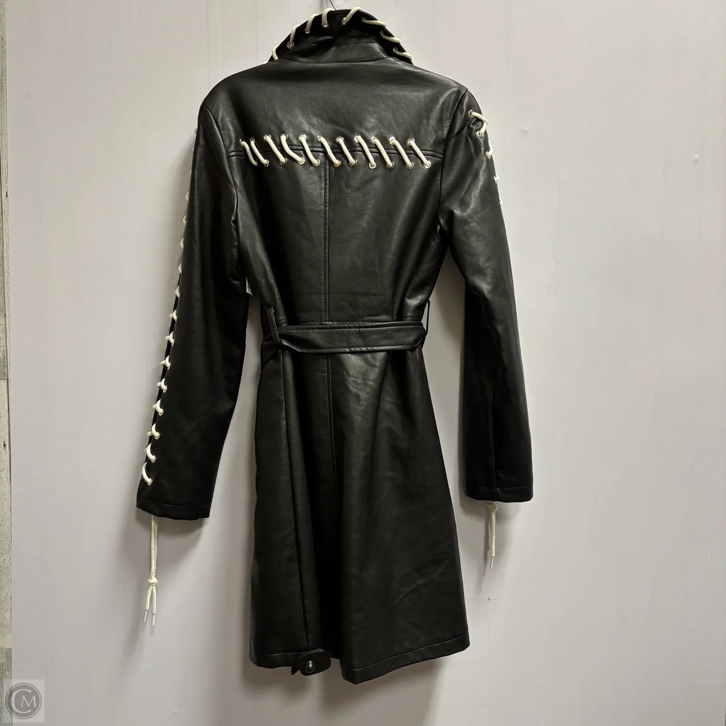 Coat Trench Coat By Azalea Wang In Black, Size: L