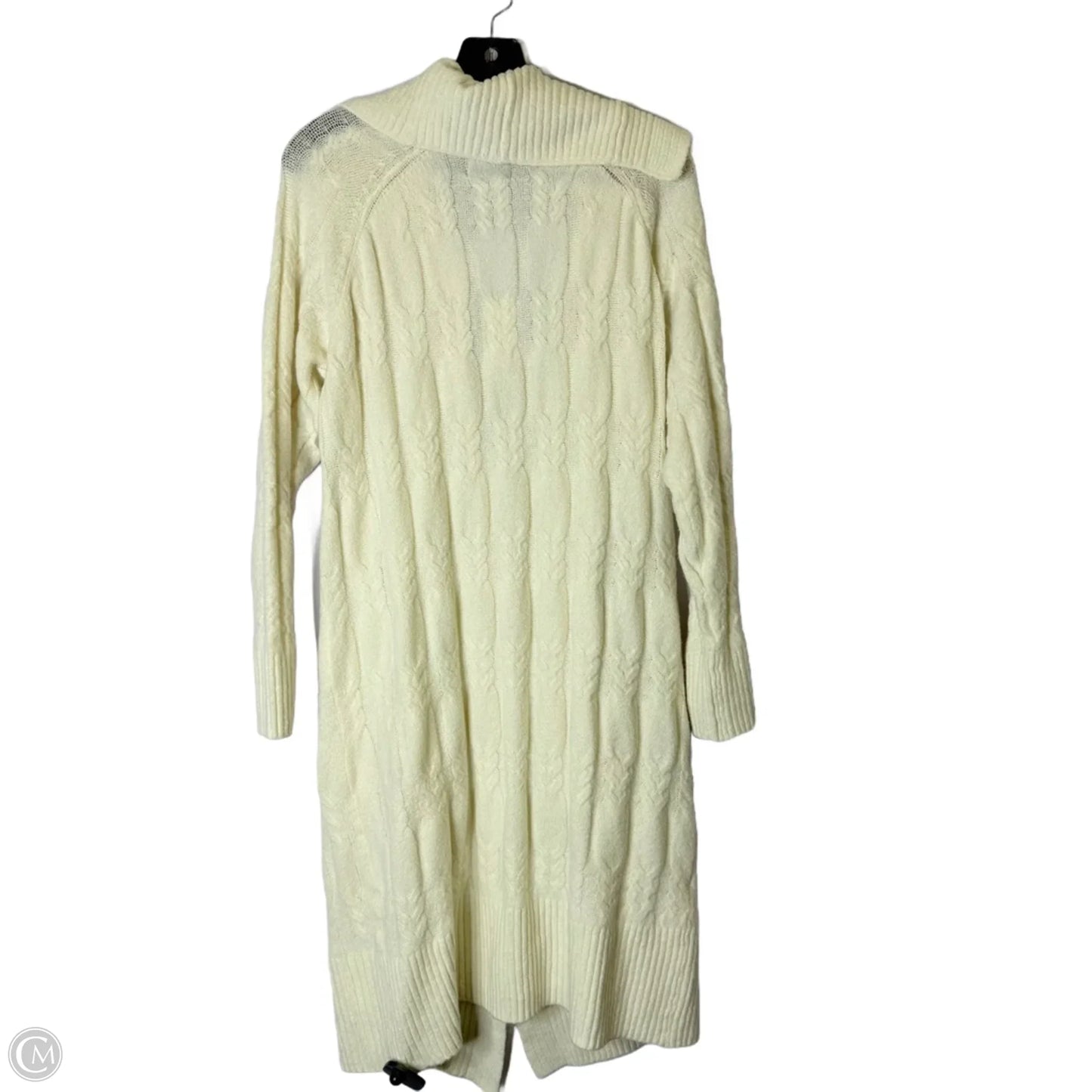 Sweater Cardigan By Pink Rose In Cream, Size: L