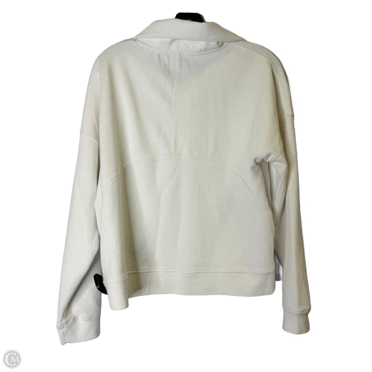 Sweatshirt Collar By Danskin In White, Size: S