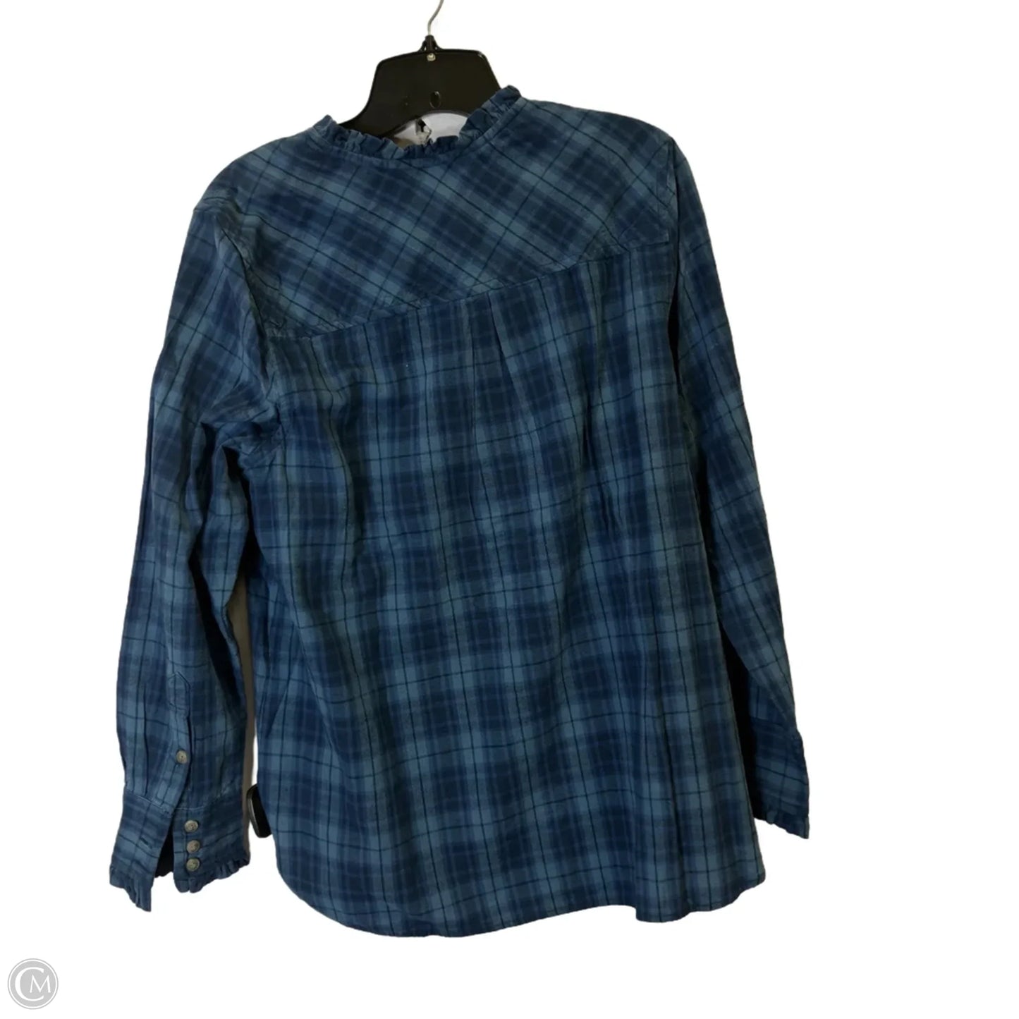 Top Long Sleeve By Lucky Brand In Blue, Size: L