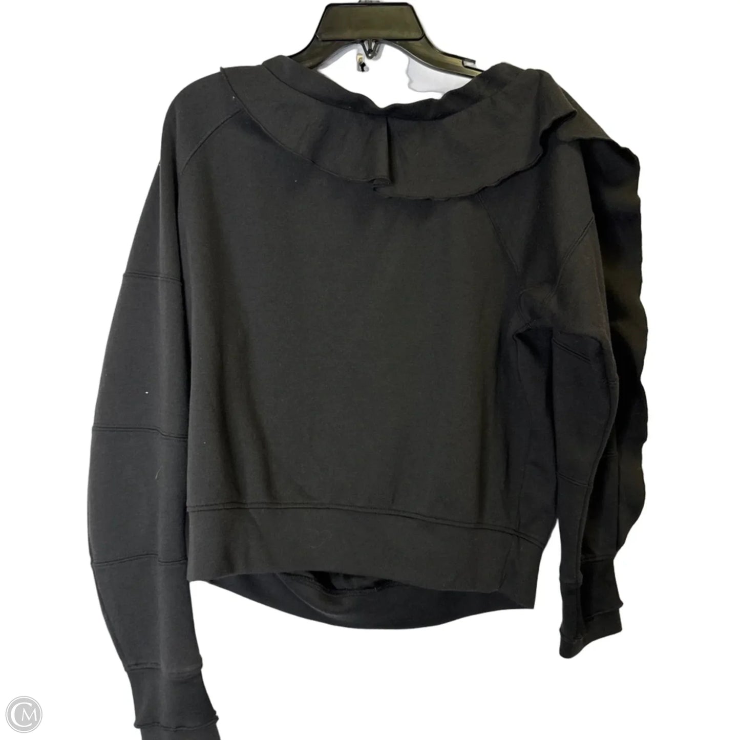 Athletic Sweatshirt Crewneck By Free People In Black, Size: Sp
