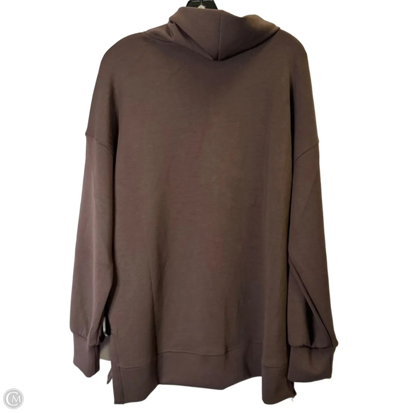 Sweatshirt Collar By Spanx In Brown, Size: 1x
