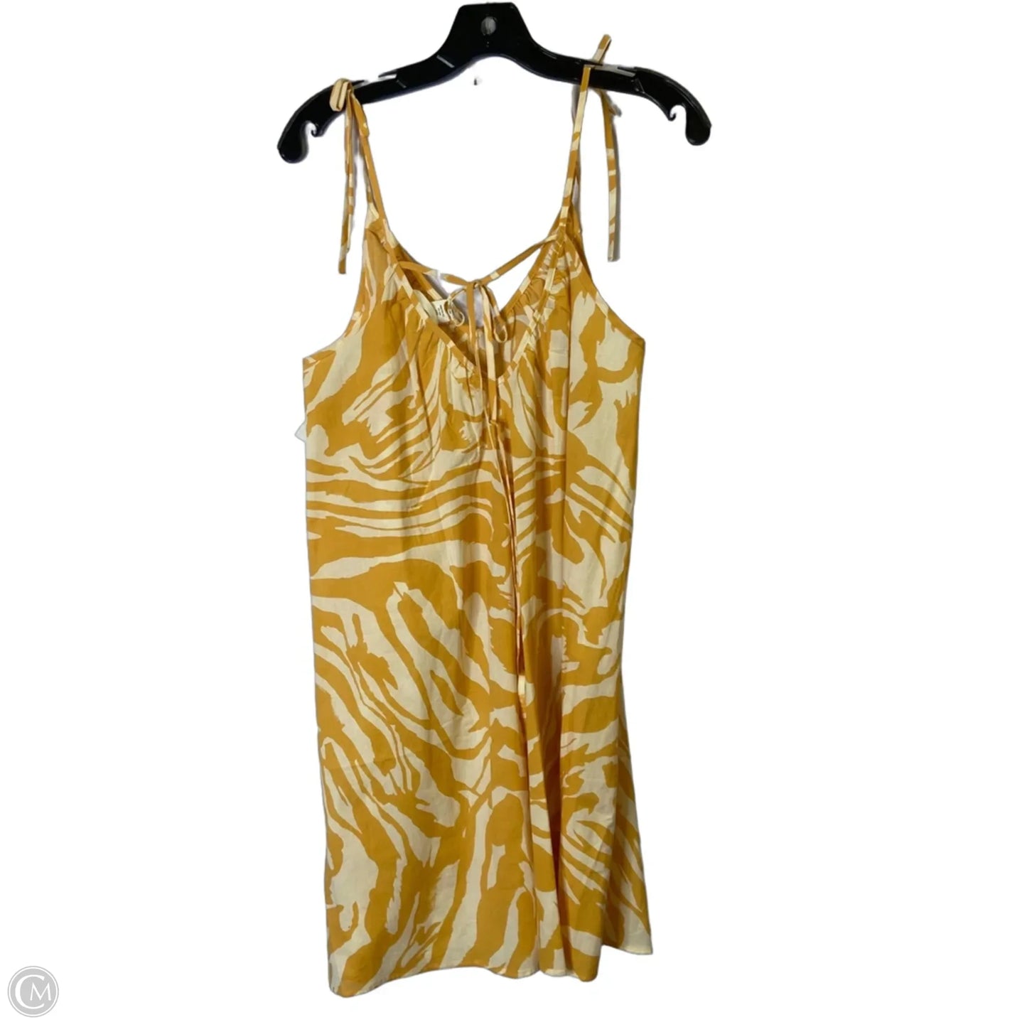 Dress Casual Short By H&m In Yellow, Size: S