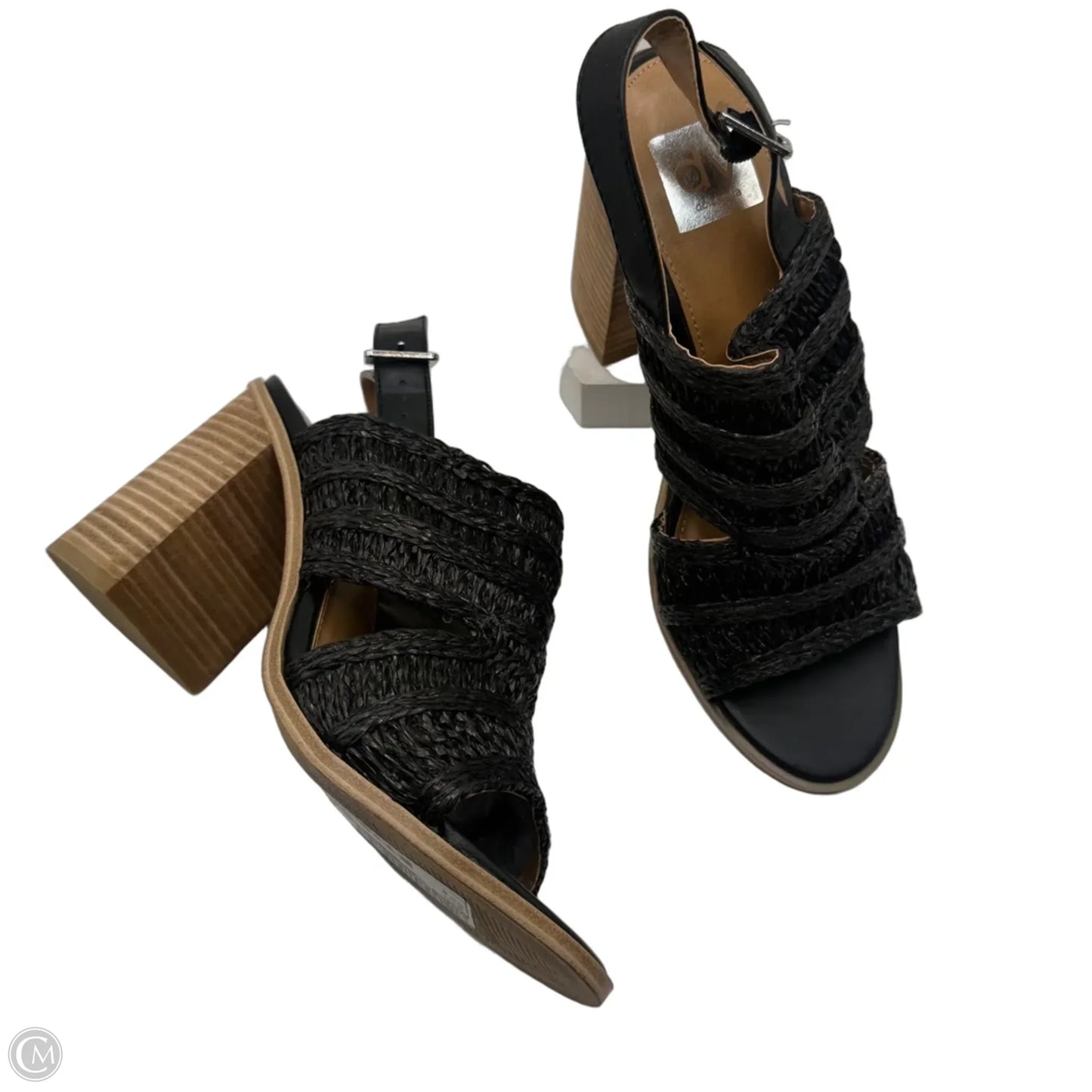 Sandals Heels Wedge By Dolce Vita In Black, Size: 9