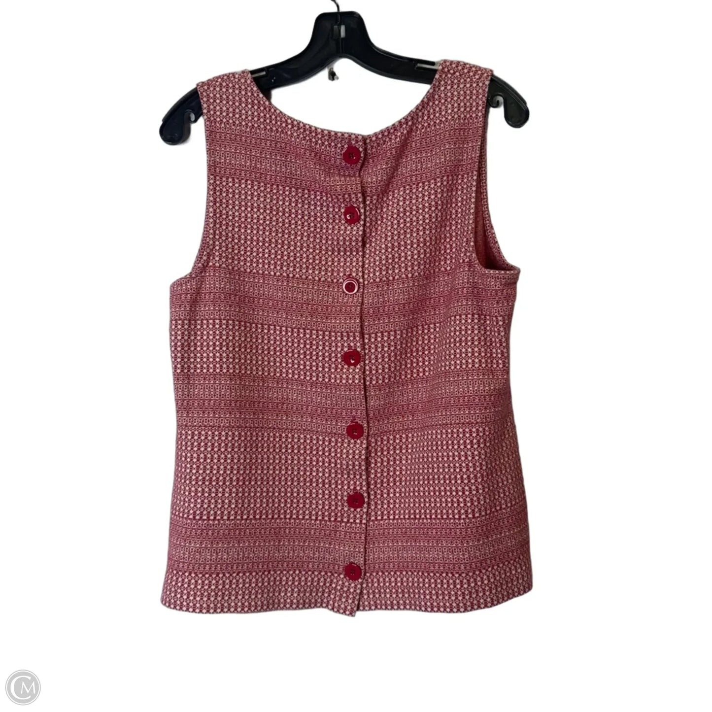 Top Sleeveless By Banana Republic In Red, Size: L