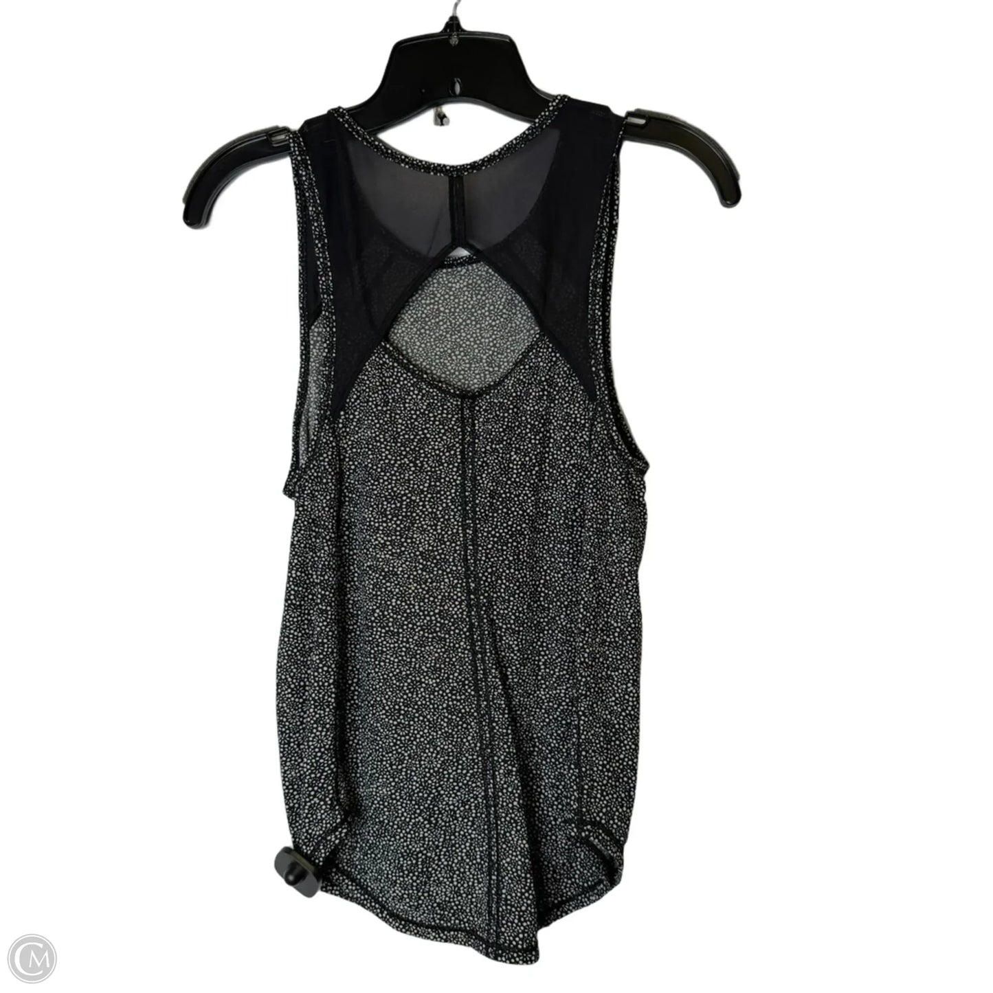 Athletic Tank Top By Lululemon In Black & Grey, Size: S