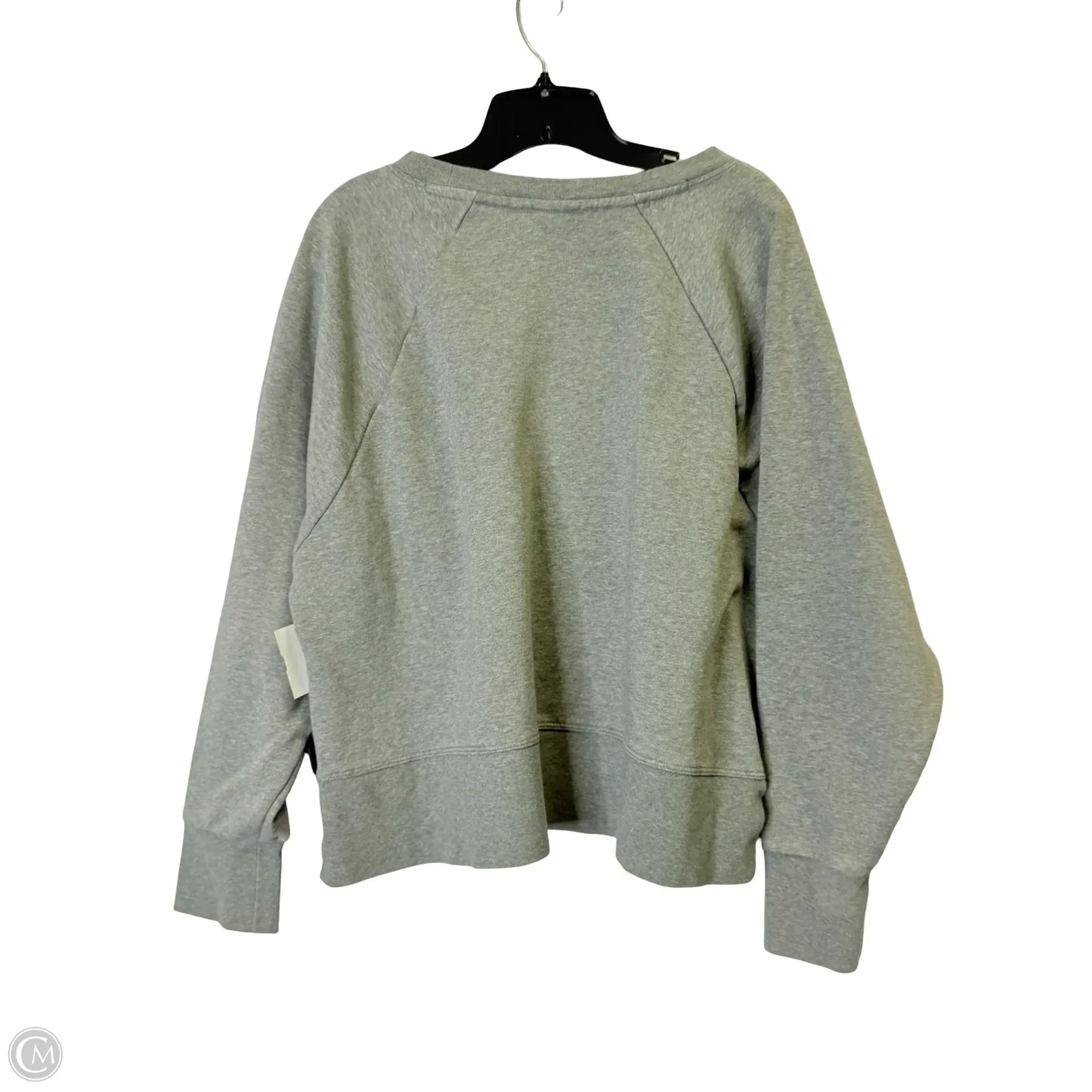 Athletic Sweatshirt Crewneck By Nike Apparel In Grey, Size: 2x
