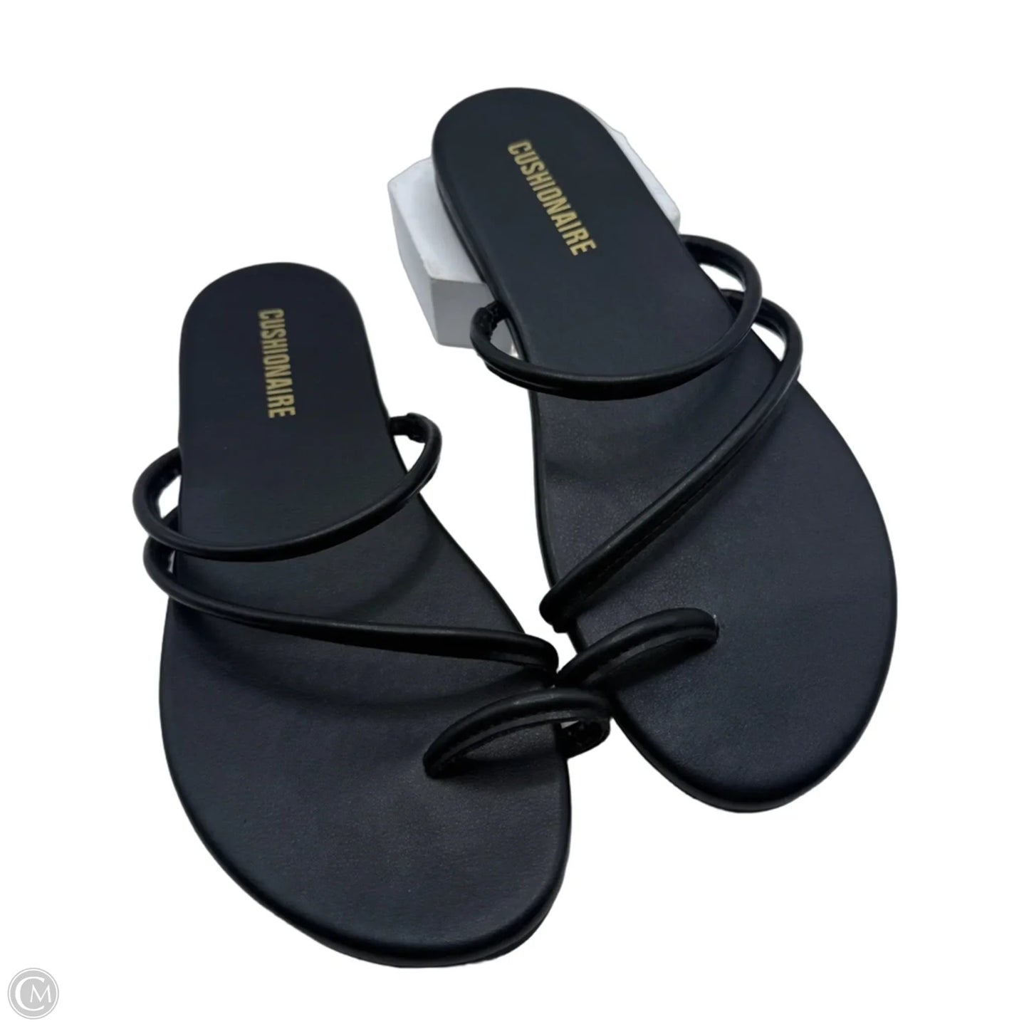 Sandals Flats By Cushionaire In Black, Size: 6.5