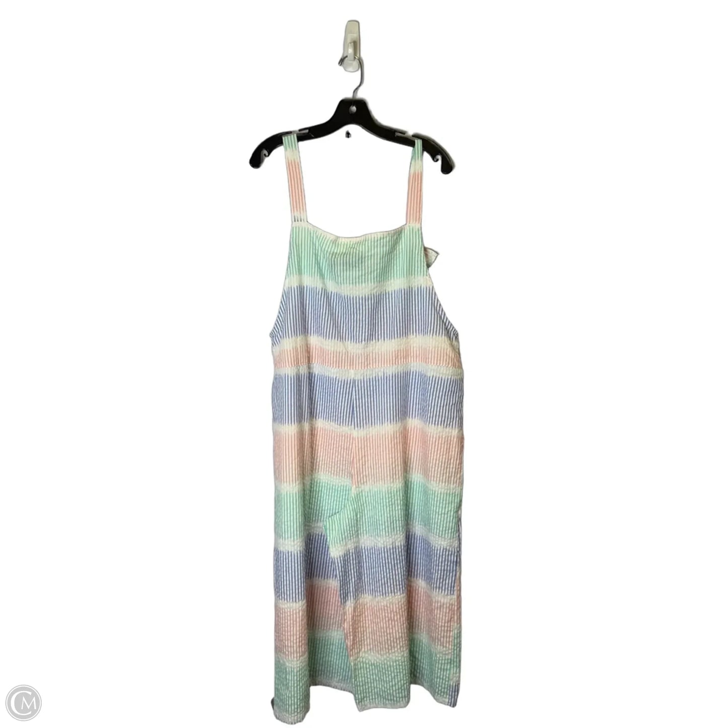 Jumpsuit By Clothes Mentor In Striped Pattern, Size: L
