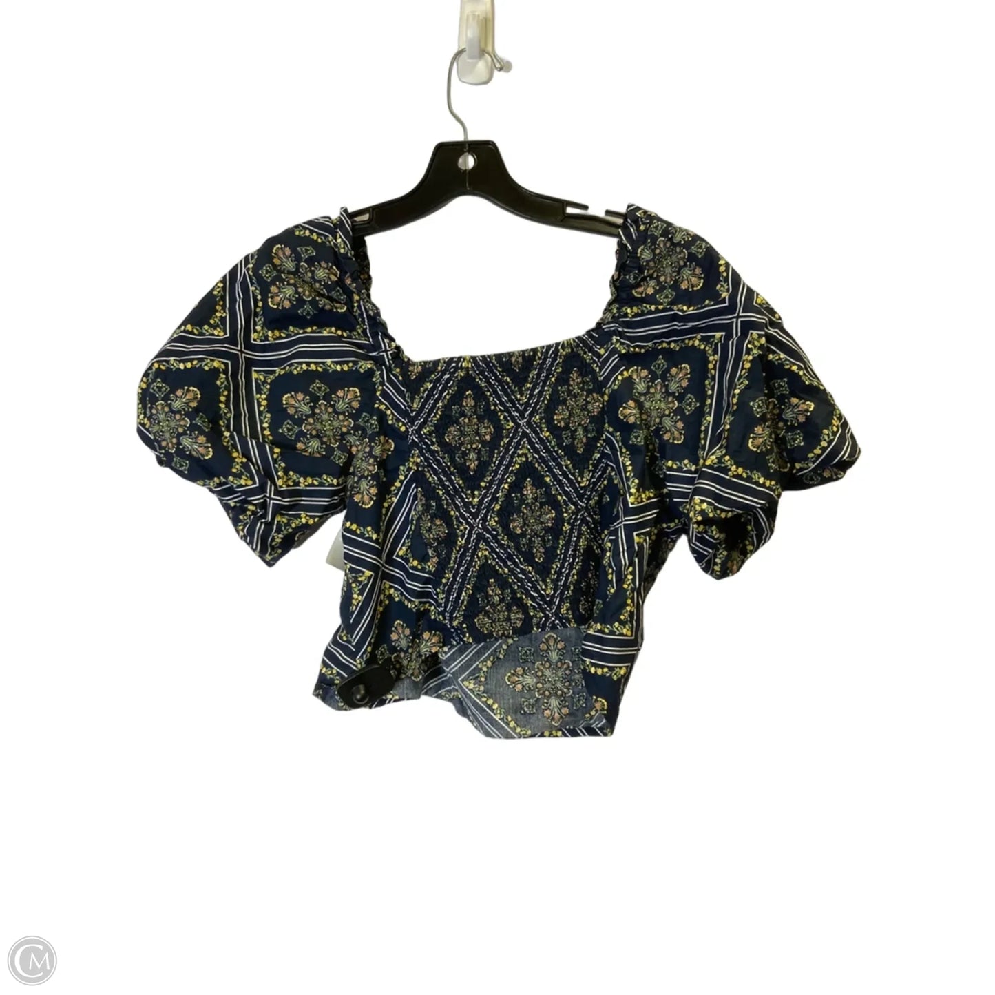 Top Short Sleeve By Loft In Blue, Size: Xl
