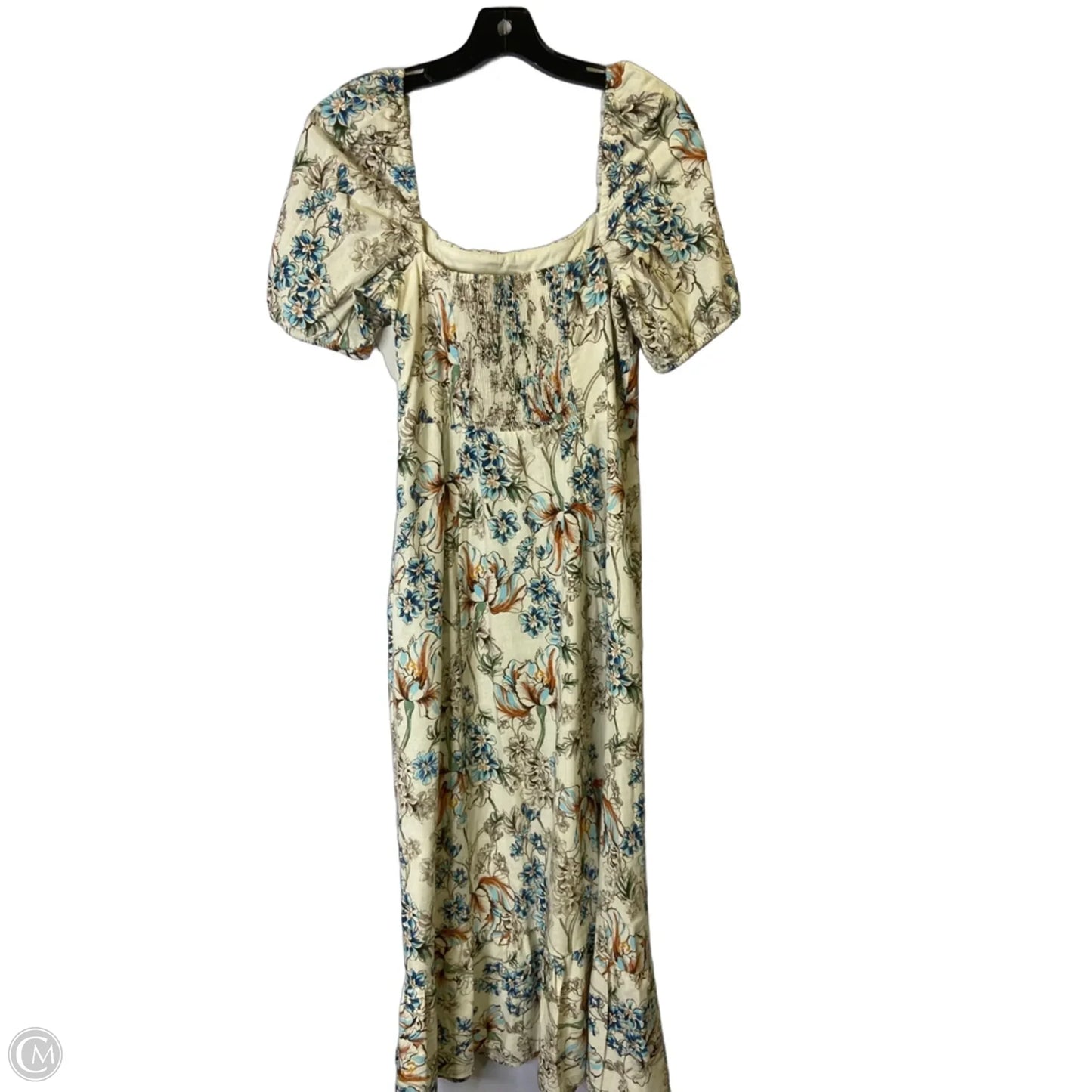 Dress Casual Midi By London Times In Cream, Size: 6