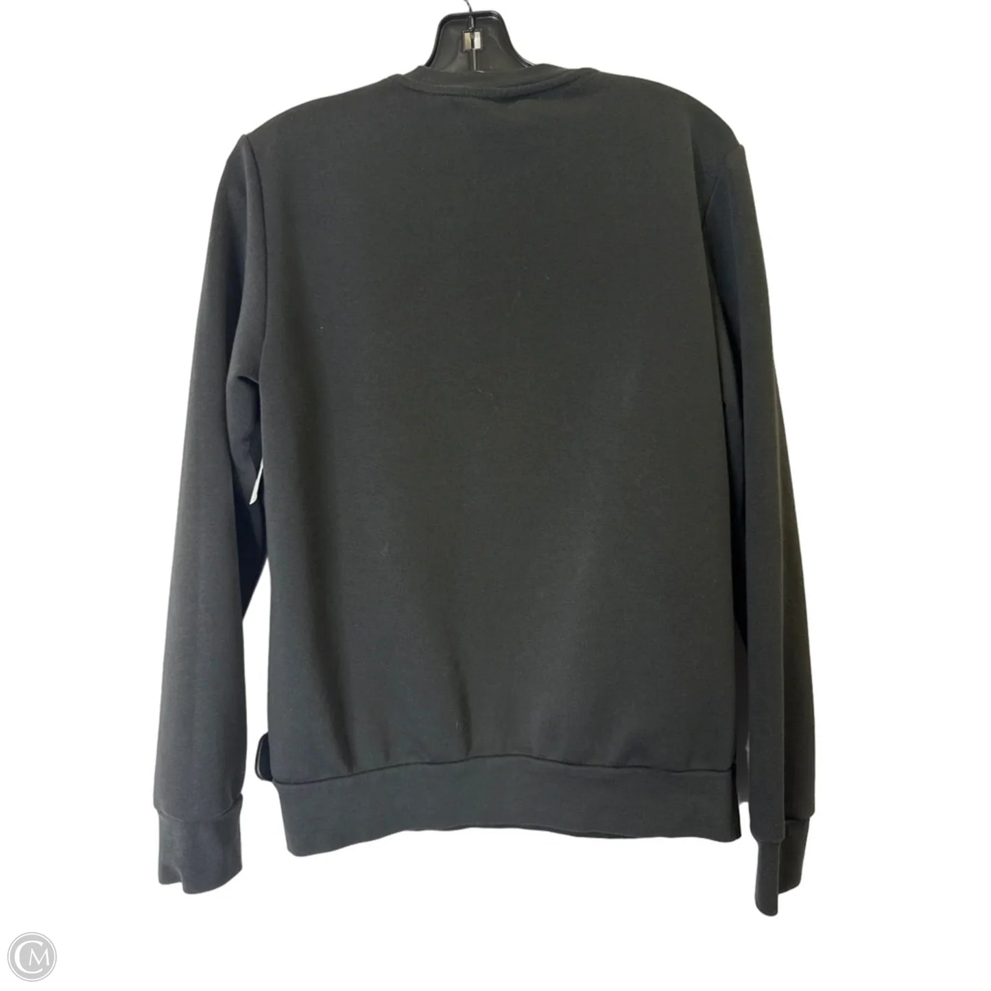 Athletic Sweatshirt Crewneck By Adidas In Black, Size: M
