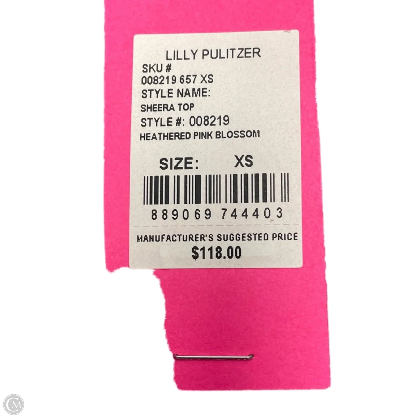 Top Long Sleeve Designer By Lilly Pulitzer In Pink, Size: Xs