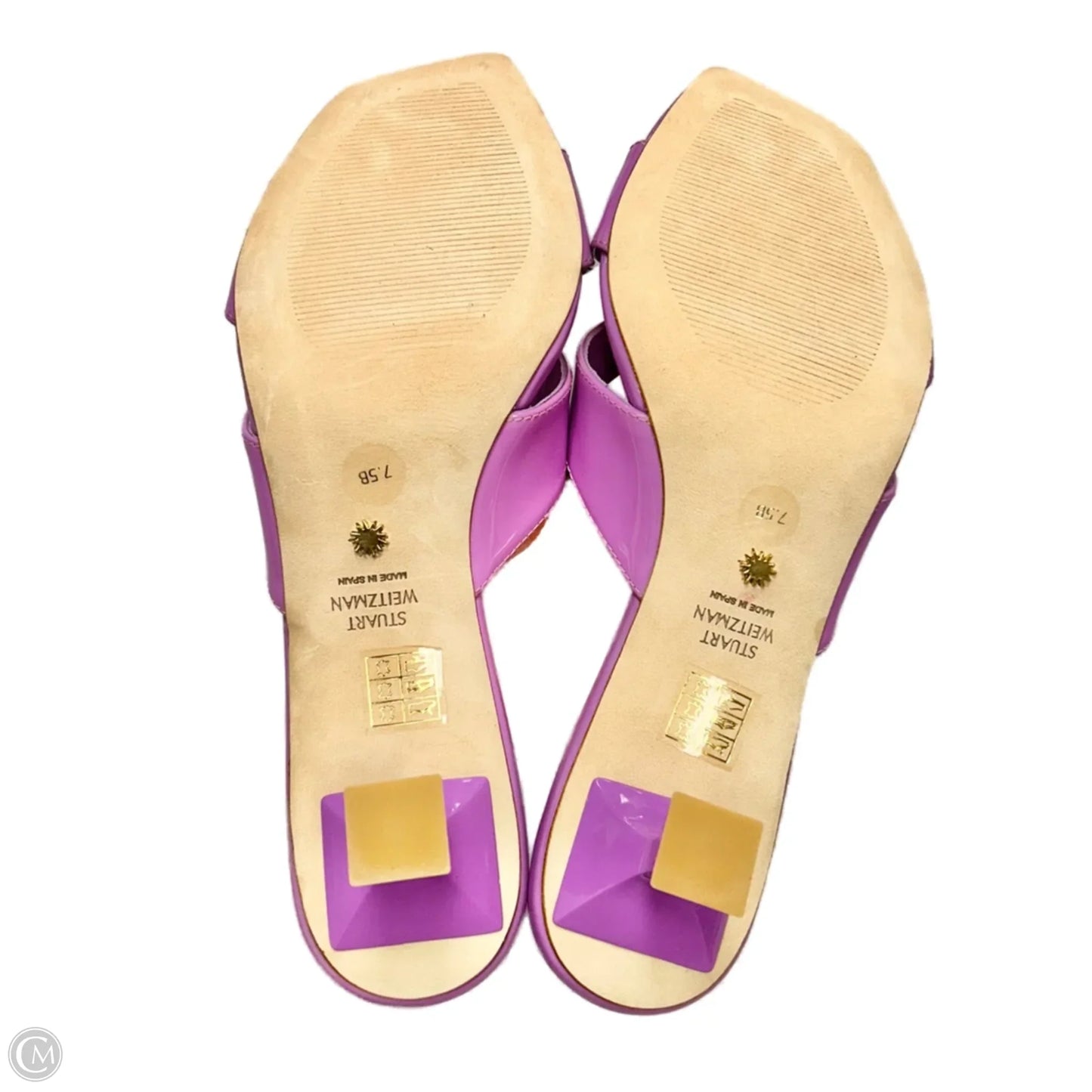 Shoes Designer By Stuart Weitzman In Purple, Size: 7.5