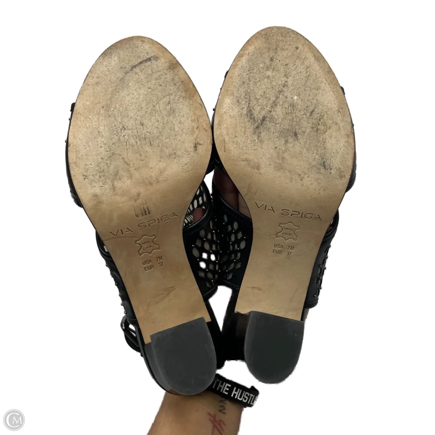 Shoes Heels Block By Via Spiga In Black, Size: 7