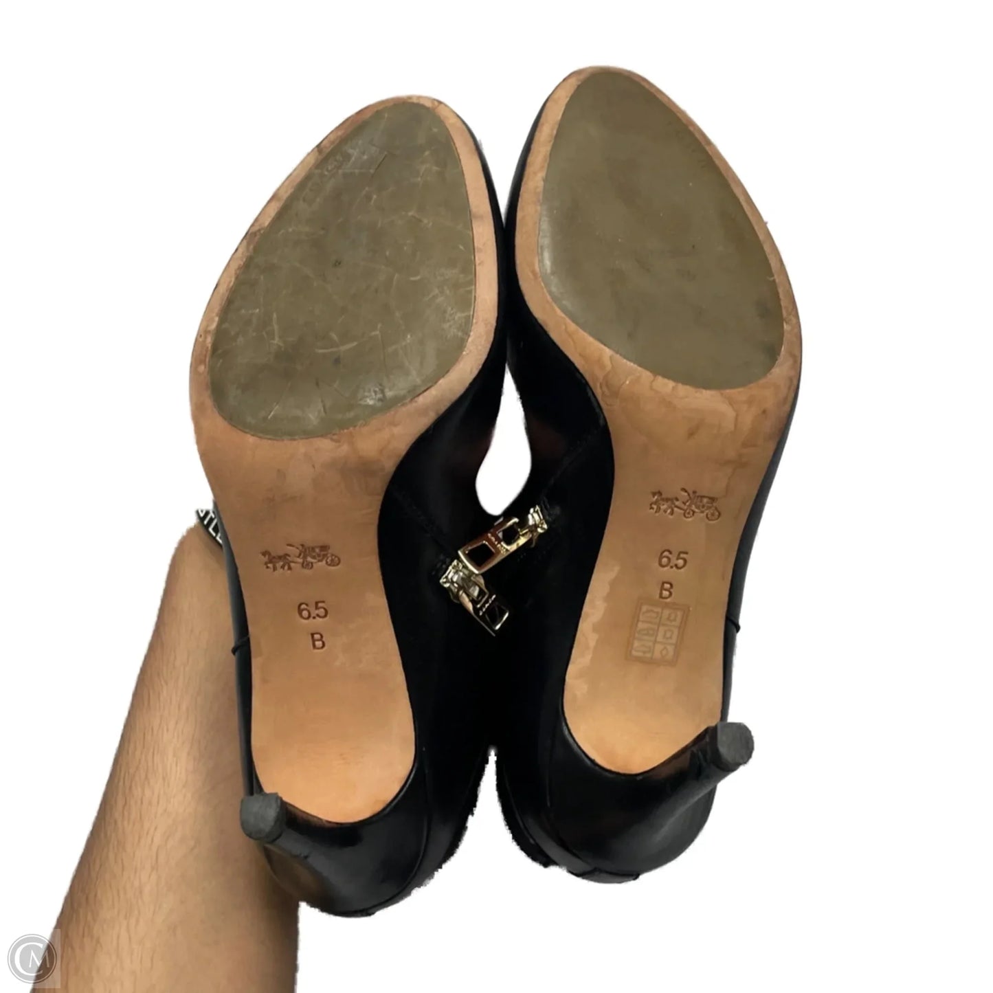 Shoes Designer By Coach In Black, Size: 6.5