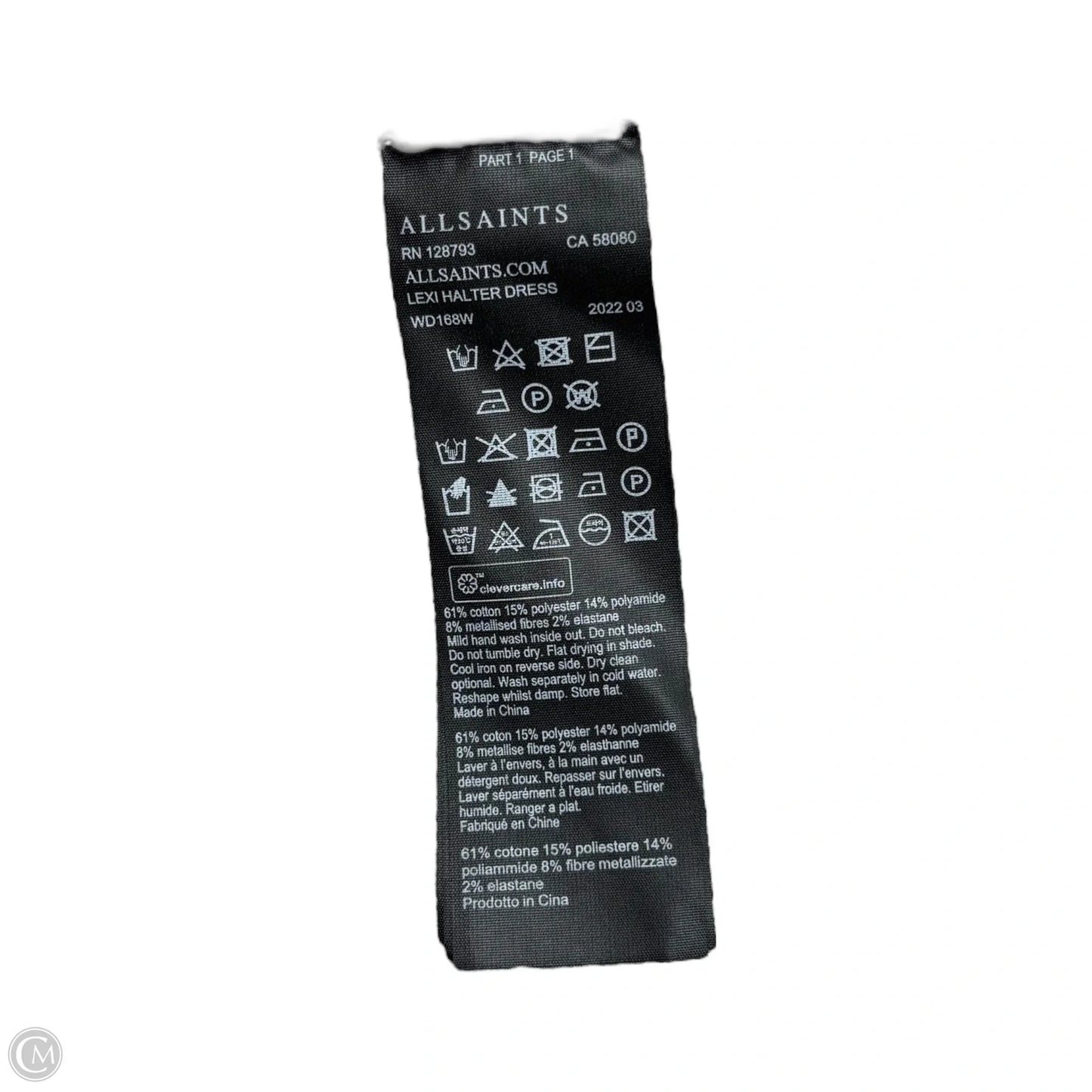 Dress Designer By All Saints In Tan, Size: L