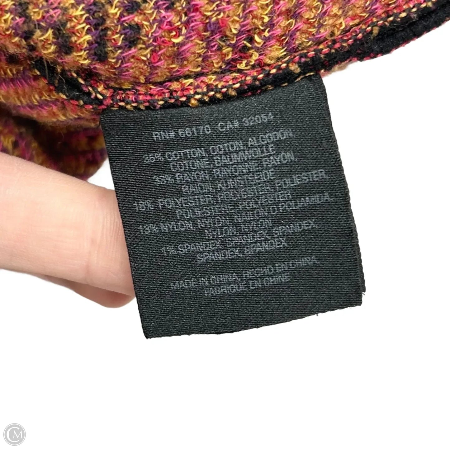 Cardigan By Moth In Black & Pink, Size: Xs