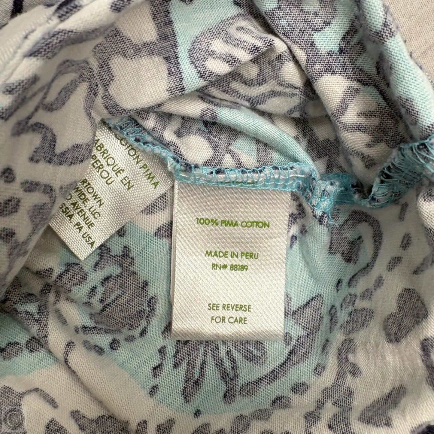Dress Designer By Lilly Pulitzer In Blue & White, Size: L