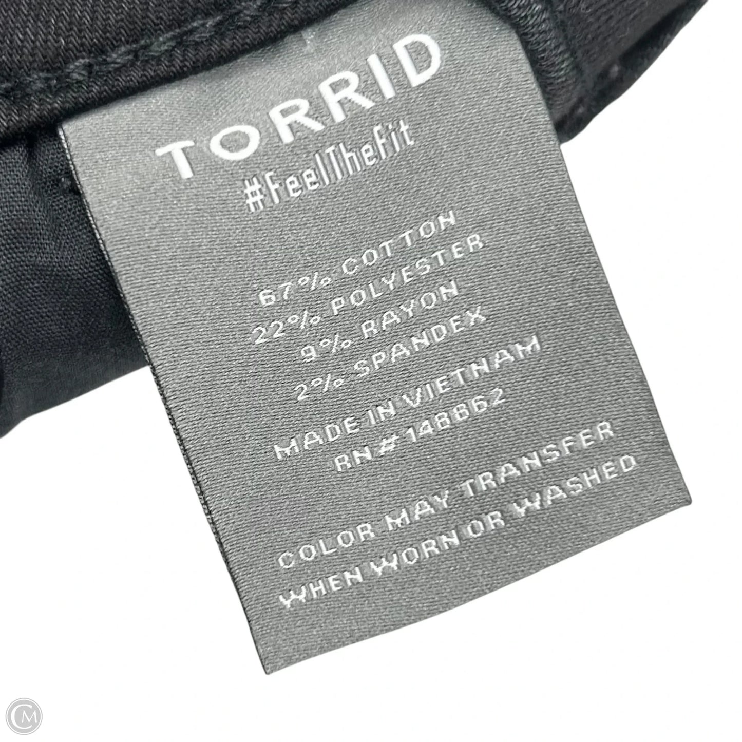 Jeans Boyfriend By Torrid In Black Denim, Size: 26