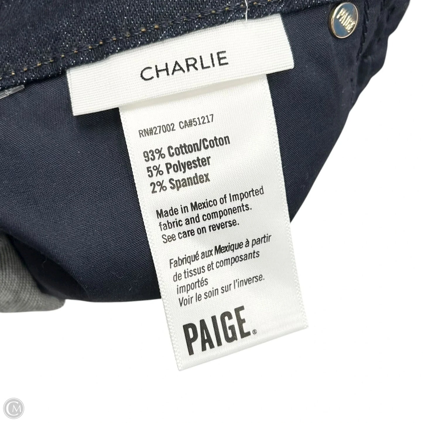 Jeans Boot Cut By Paige In Blue Denim, Size: 4