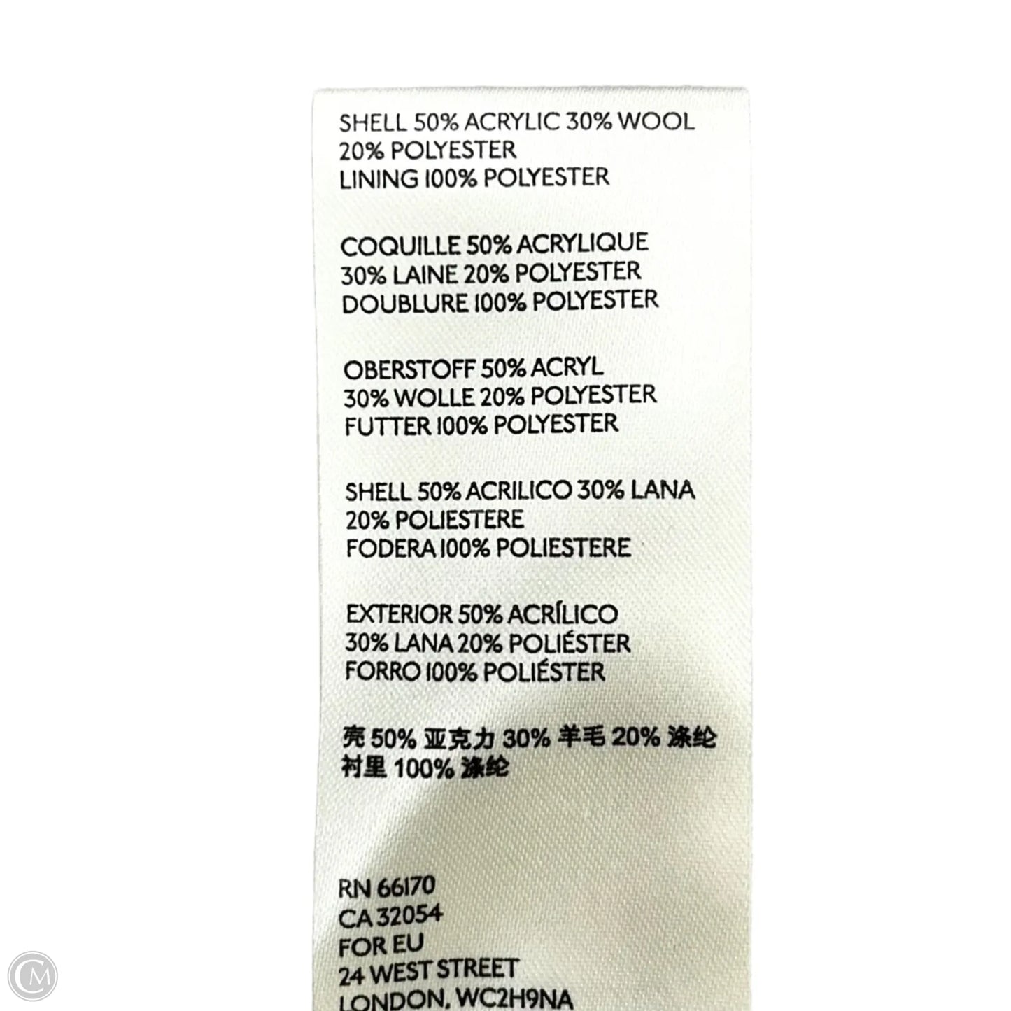 Coat Wool By Anthropologie In Plaid Pattern, Size: S