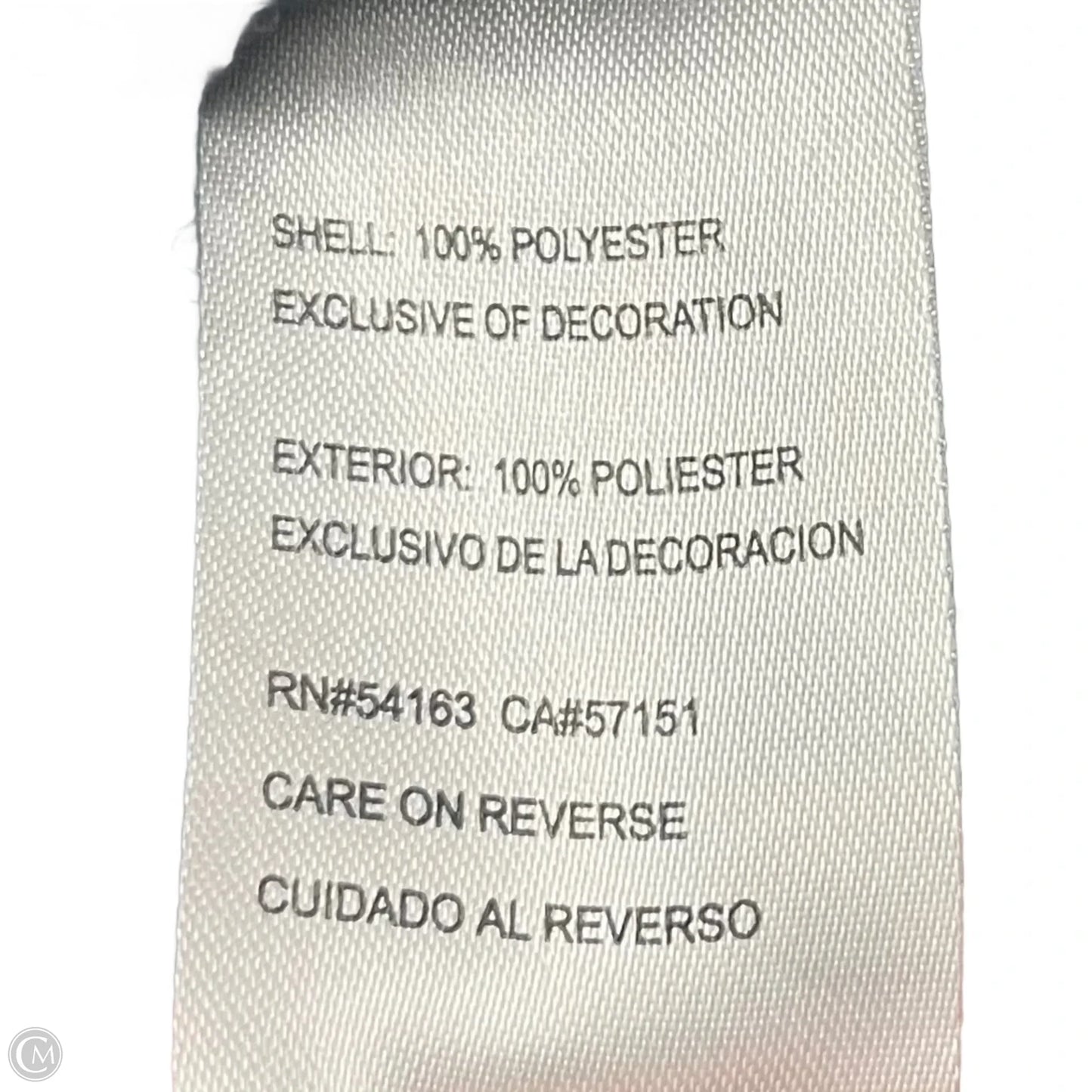 Jacket Other By Nfl In Black & Grey, Size: Xl