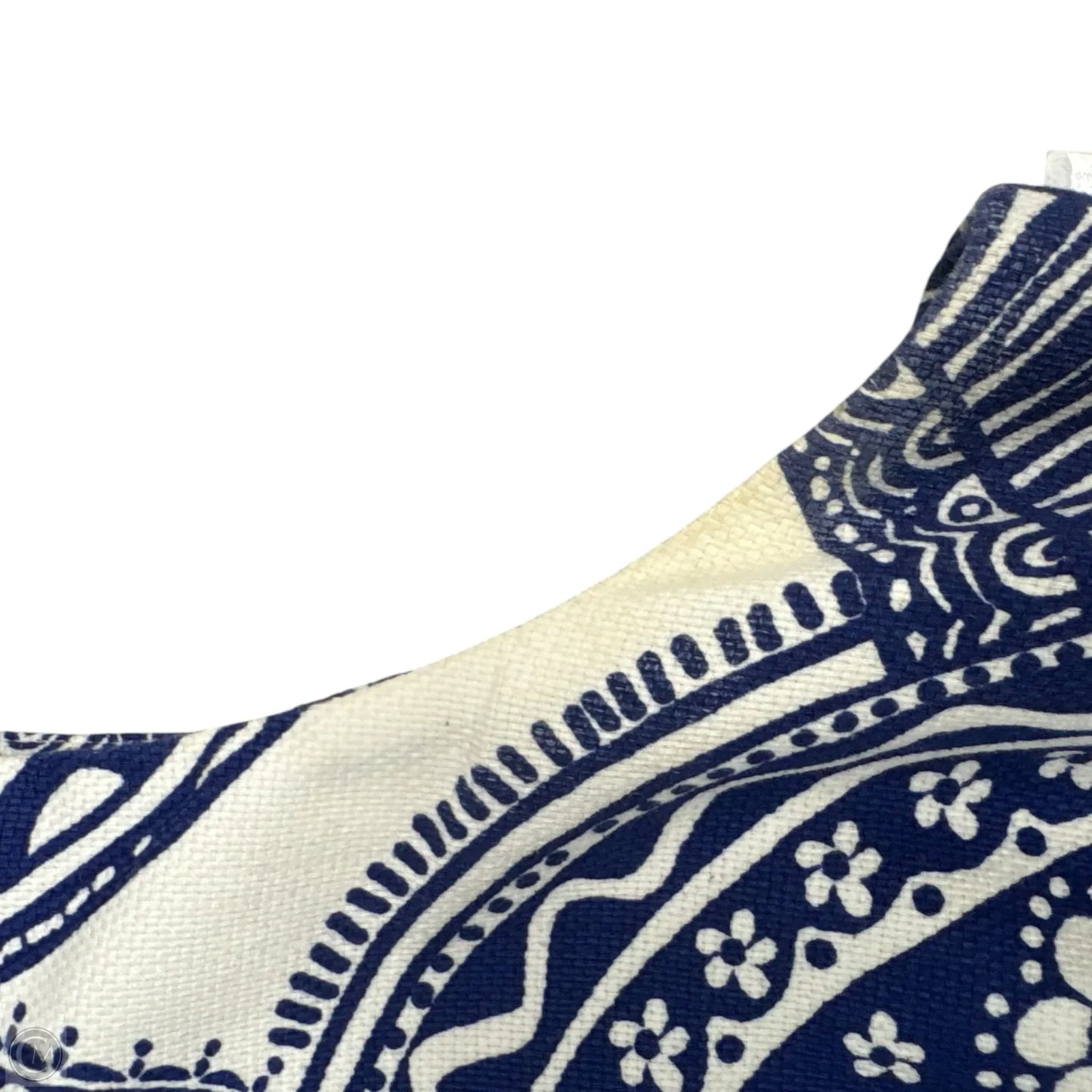 Dress Designer By Lilly Pulitzer In Blue & White, Size: M