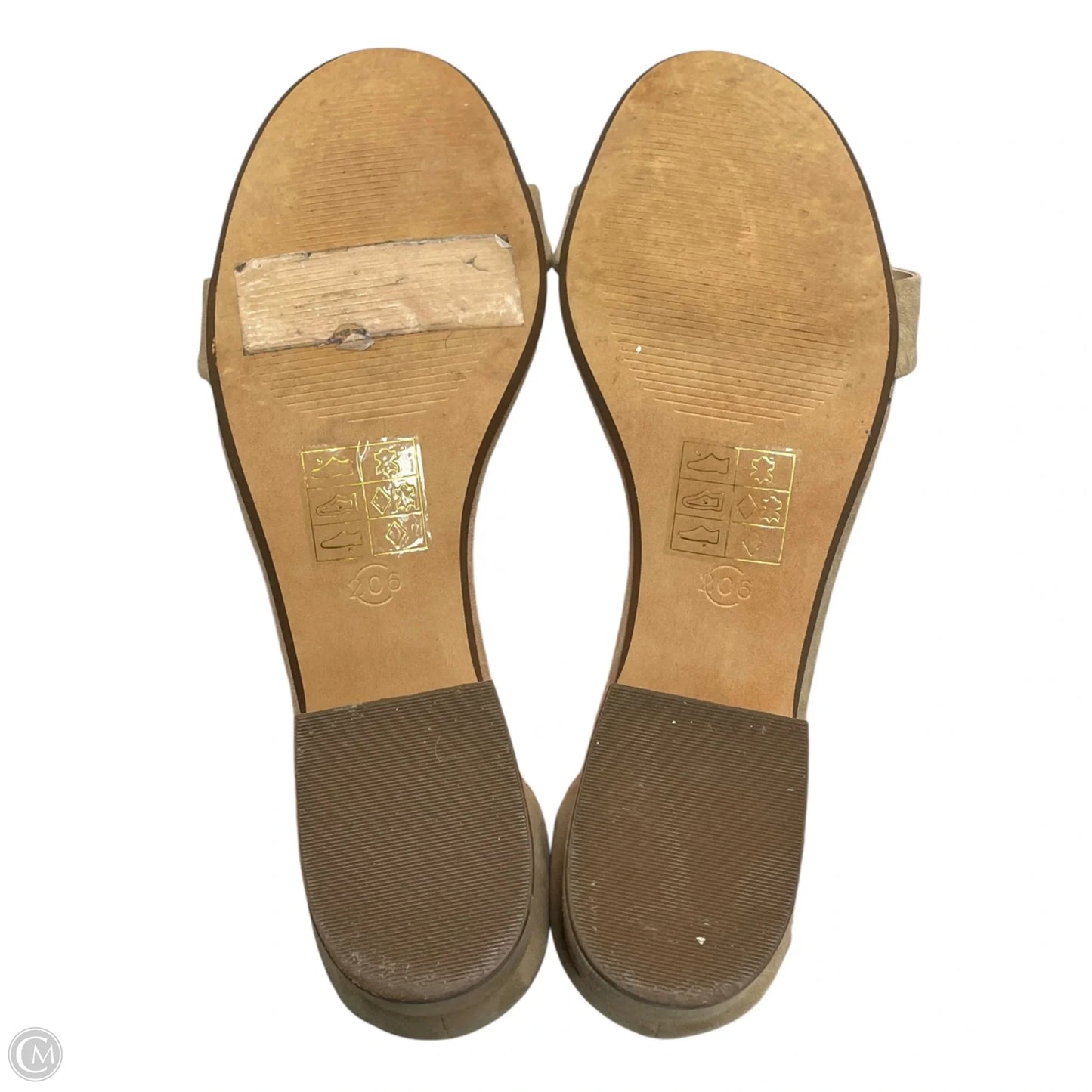 Sandals Heels Block By 206 Collective In Tan, Size: 8.5