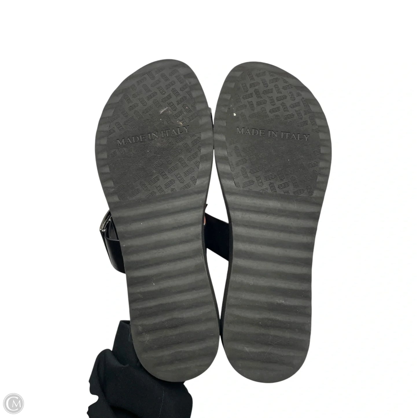 Sandals Flats By Italian Shoemakers In Black, Size: 8.5