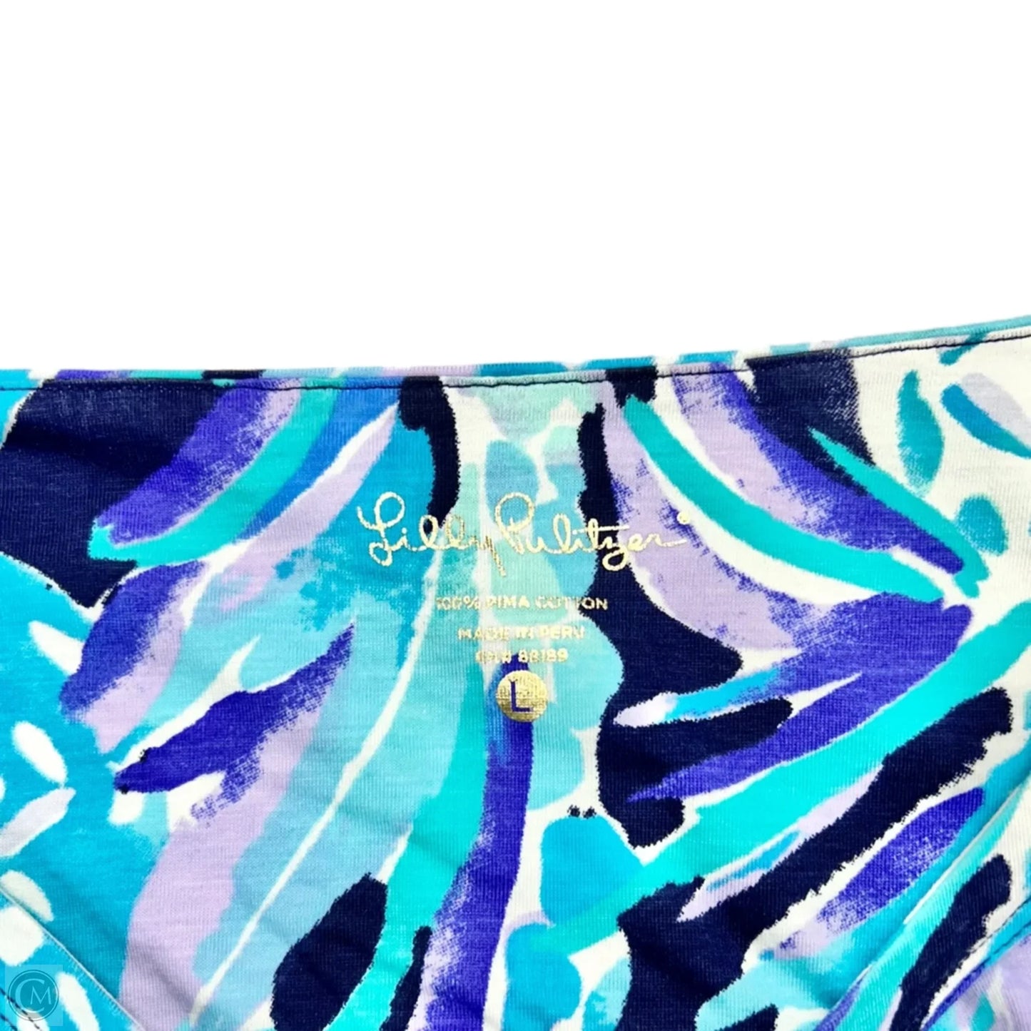 Dress Designer By Lilly Pulitzer In Blue & White, Size: L