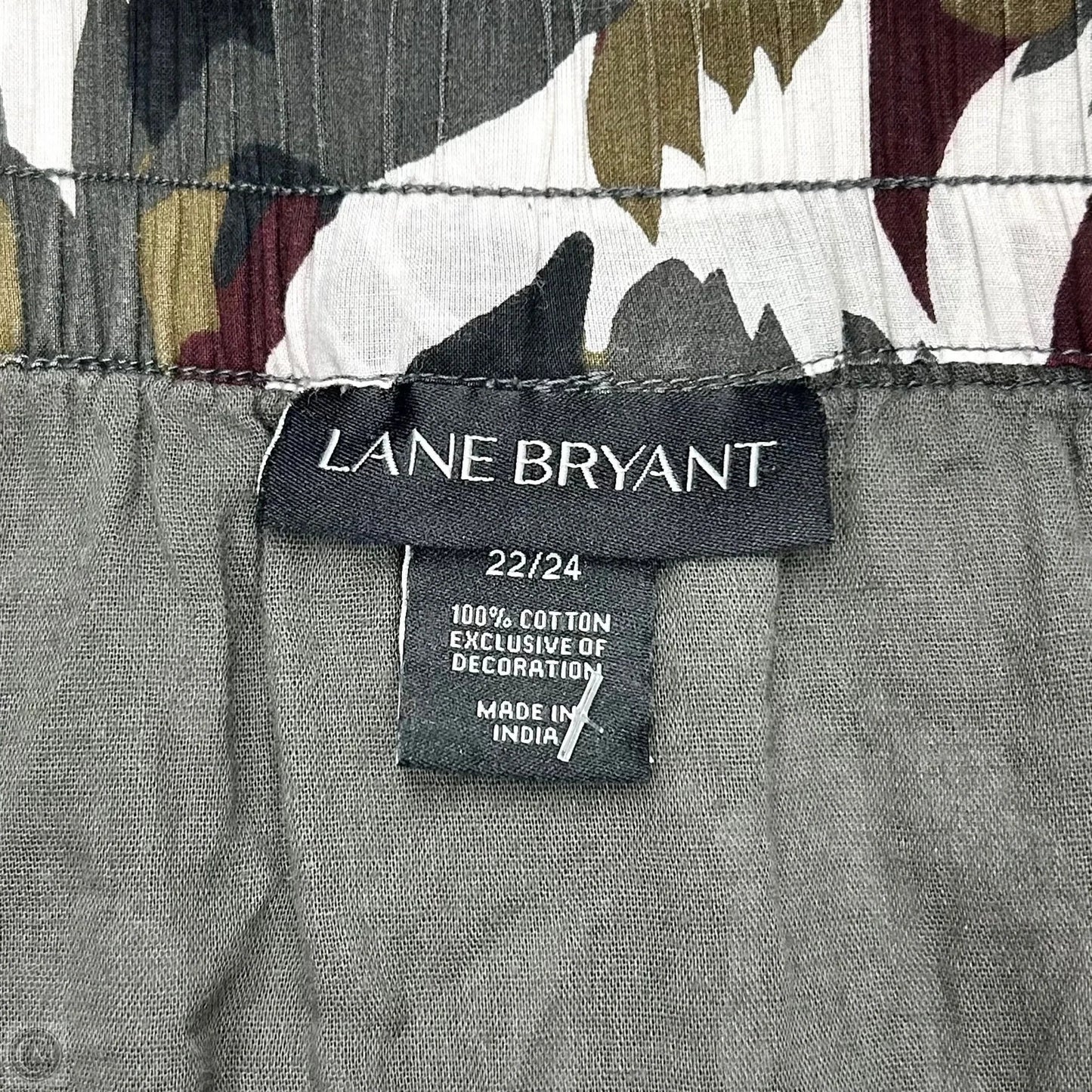 Skirt Mini & Short By Lane Bryant In Green & Grey, Size: 22