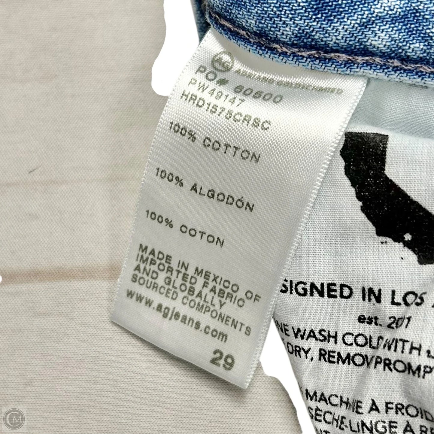 Jeans Boyfriend By Adriano Goldschmied In Blue Denim, Size: 8