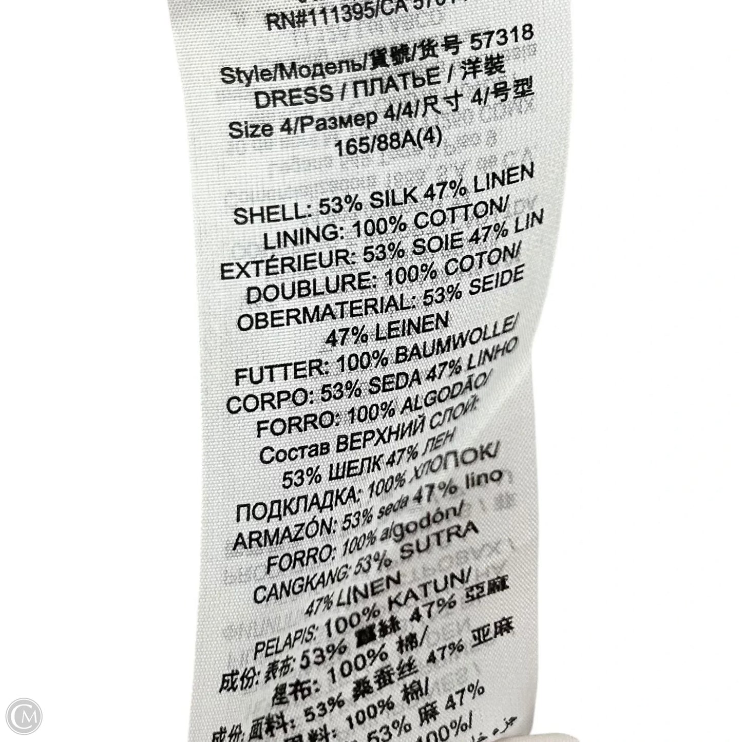 Dress Designer By Tory Burch In Green & Pink, Size: S