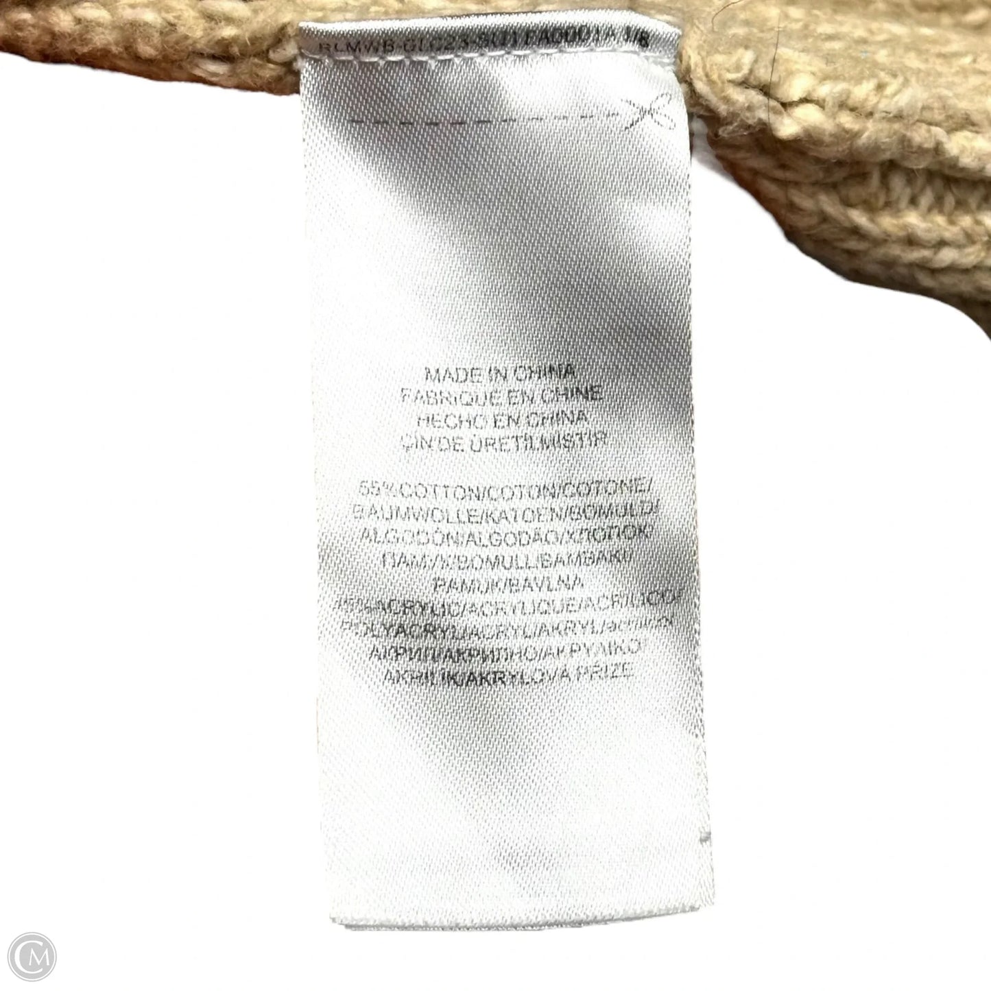 Sweater By Lauren By Ralph Lauren In Tan, Size: Xl