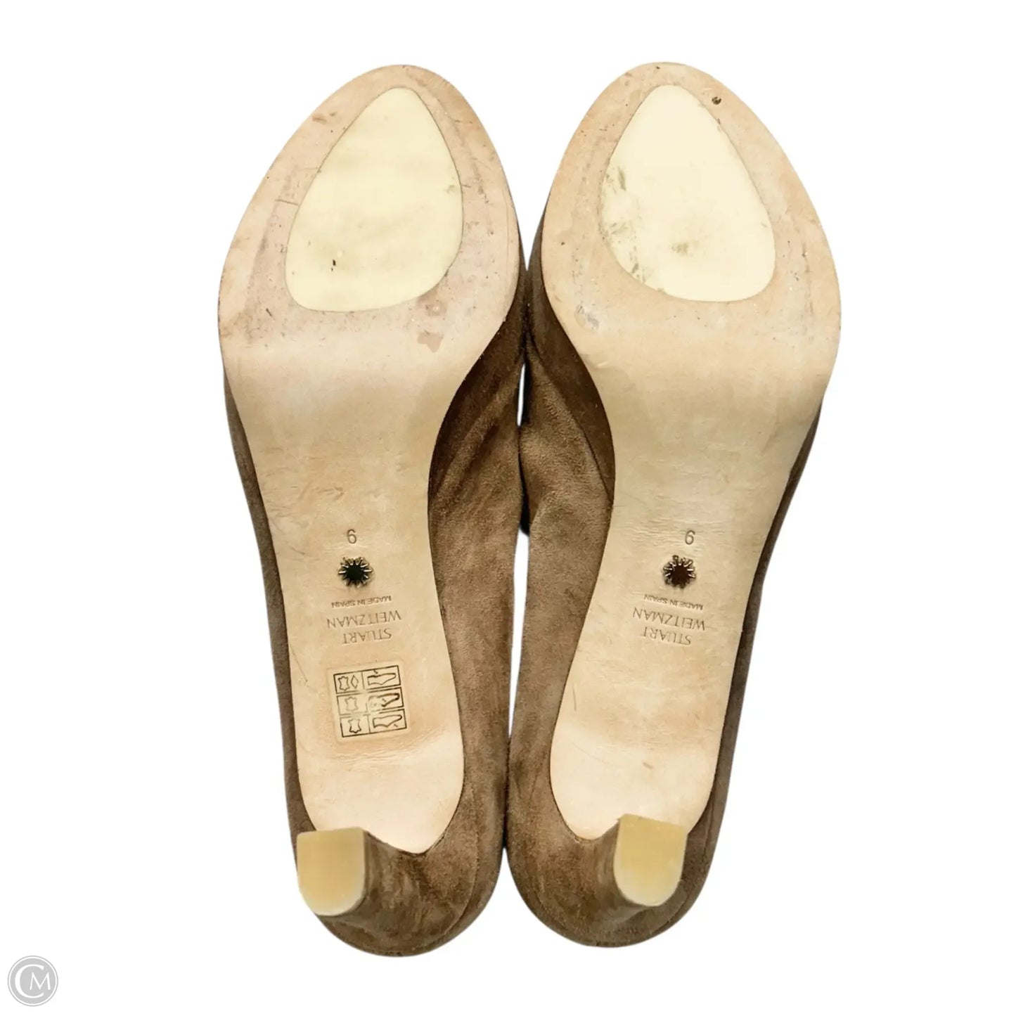 Shoes Designer By Stuart Weitzman In Brown, Size: 9