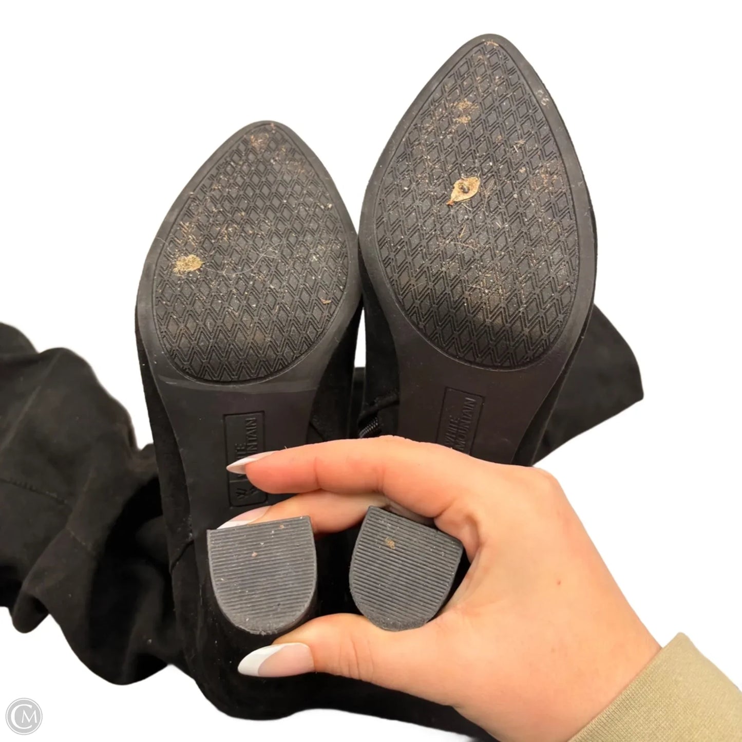 Boots Mid-calf Heels By White Mountain In Black, Size: 7