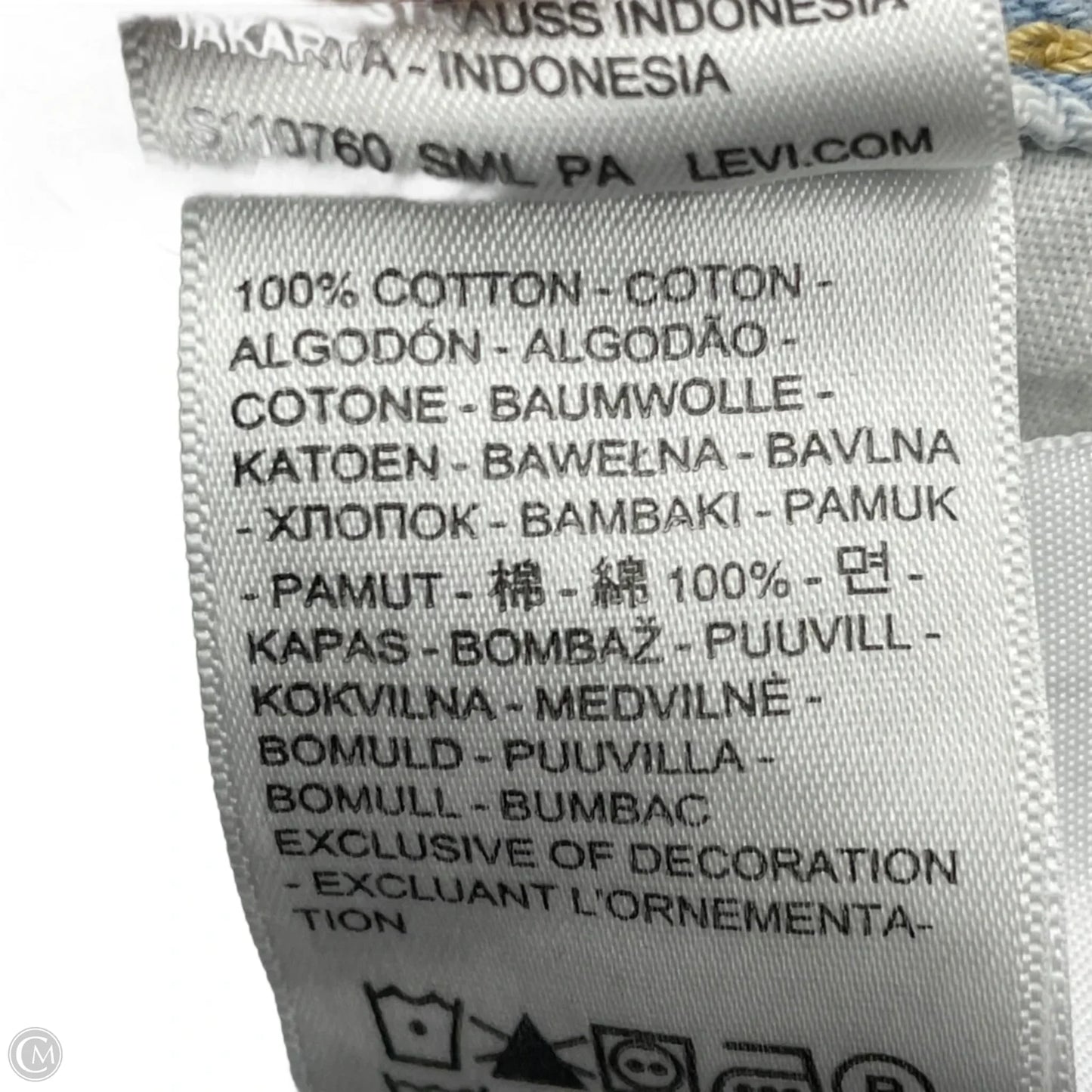 Jeans Straight By Levis In Blue Denim, Size: 2