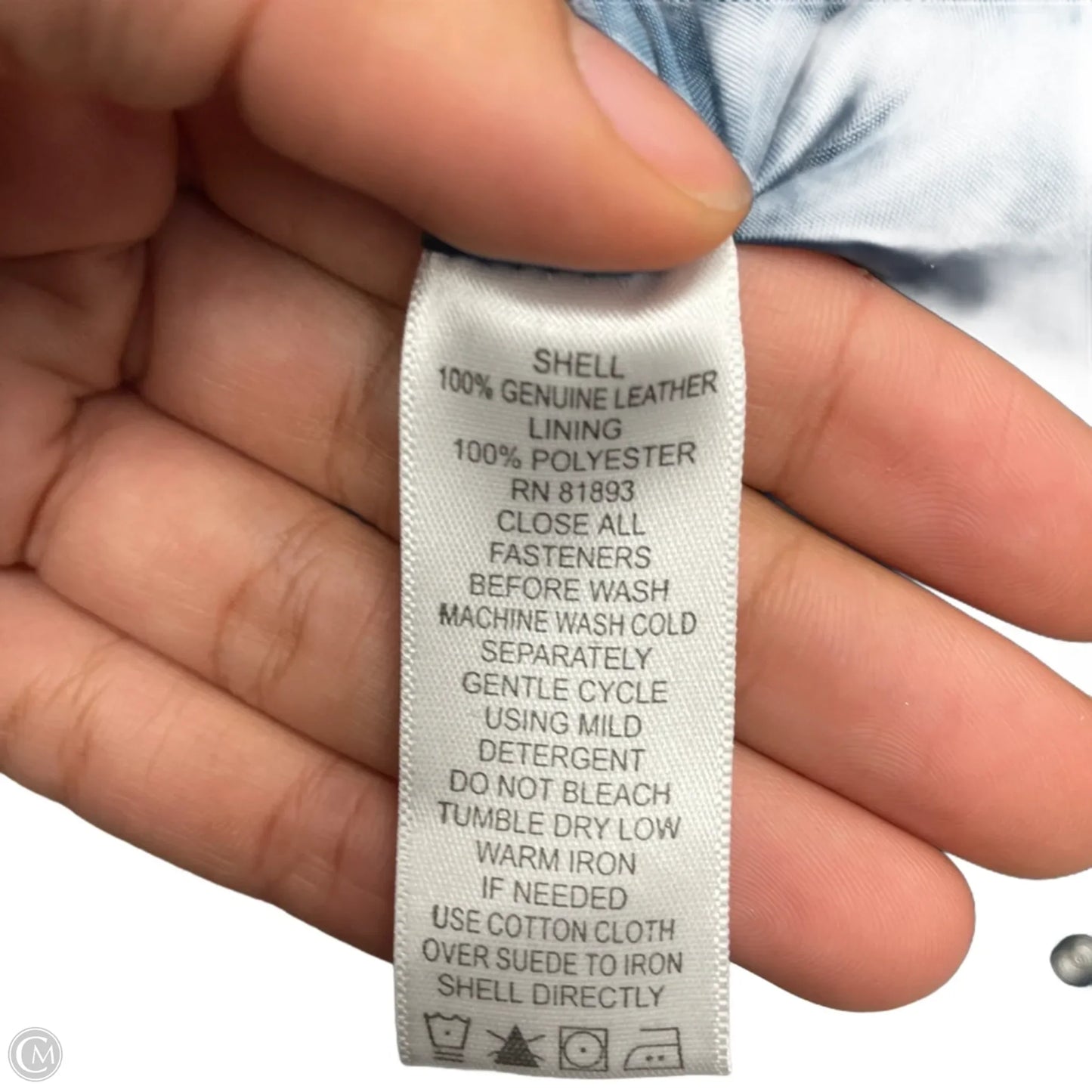 Jacket Leather By Denim And Company In Teal, Size: 2x