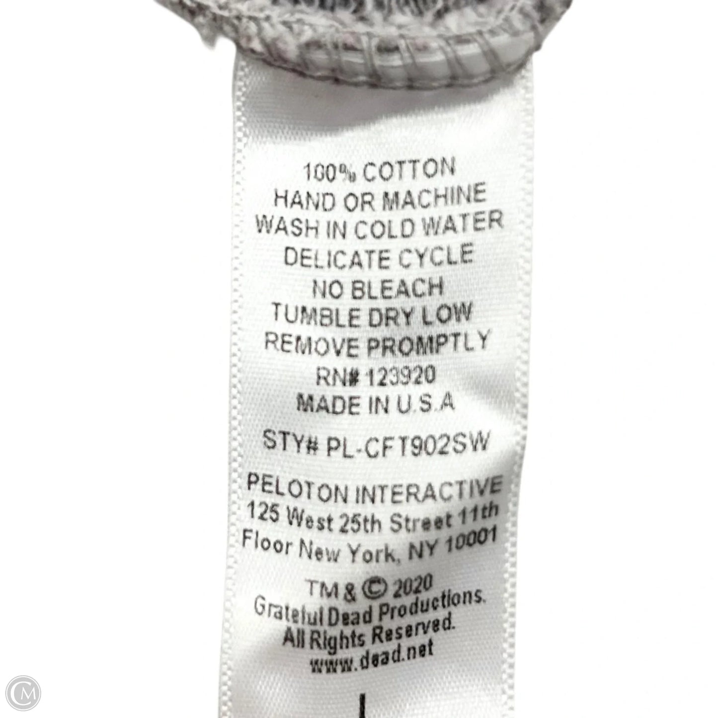 Athletic Sweatshirt Crewneck By Peloton In Grey, Size: L