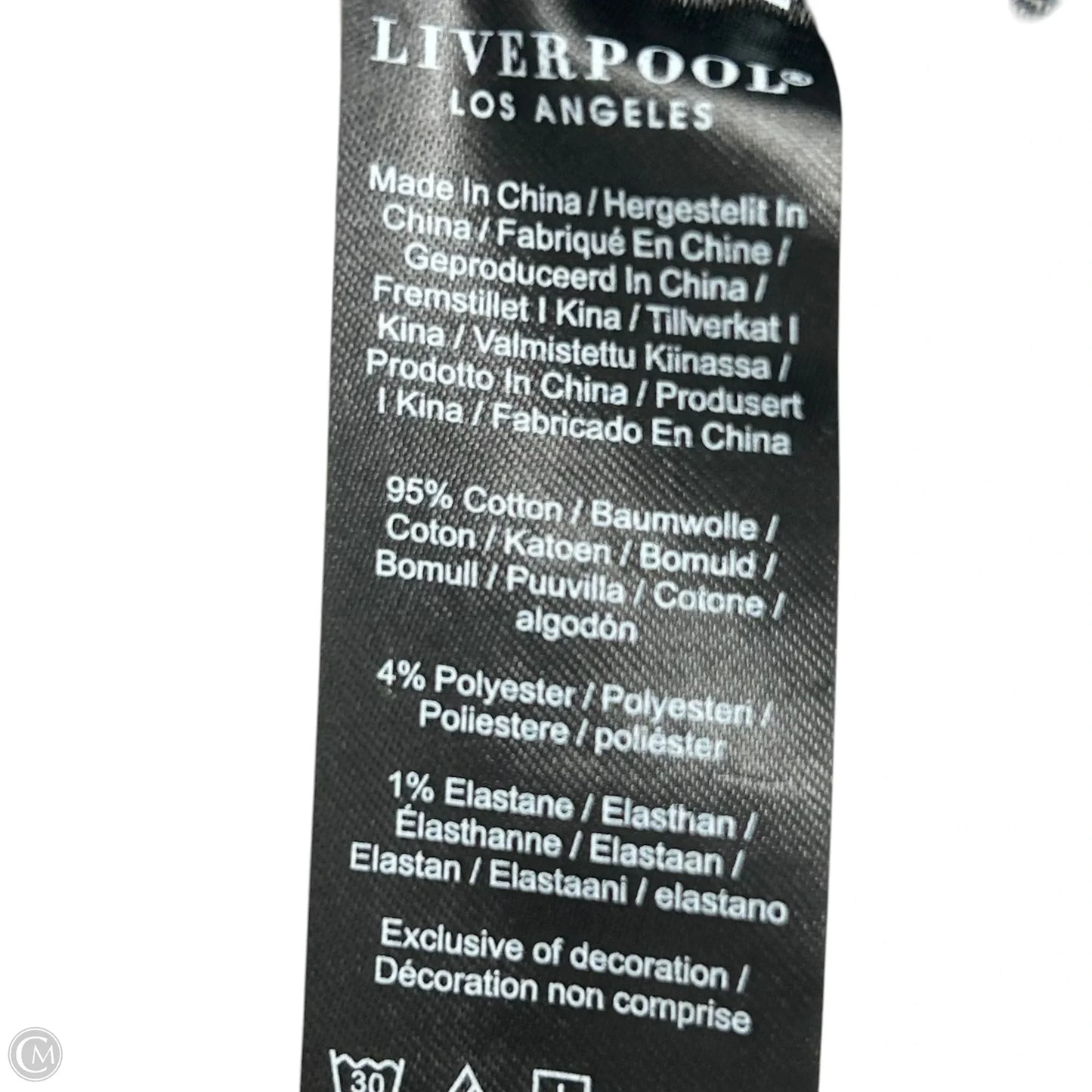 Jacket Denim By Liverpool In Blue Denim, Size: S