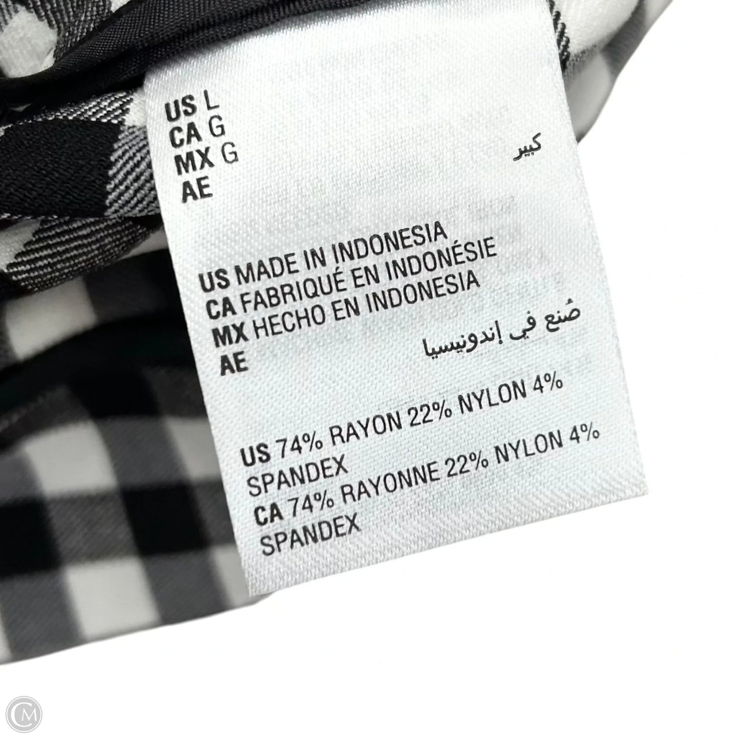 Blazer By Inc In Black & White, Size: L