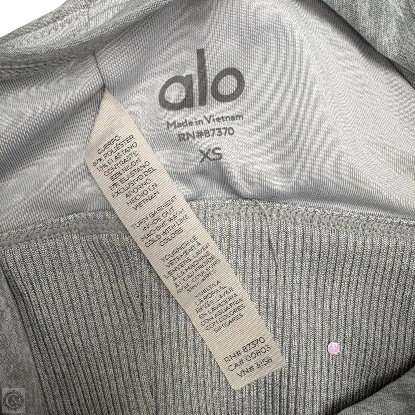 Athletic Bra By Alo In Grey, Size: Xs