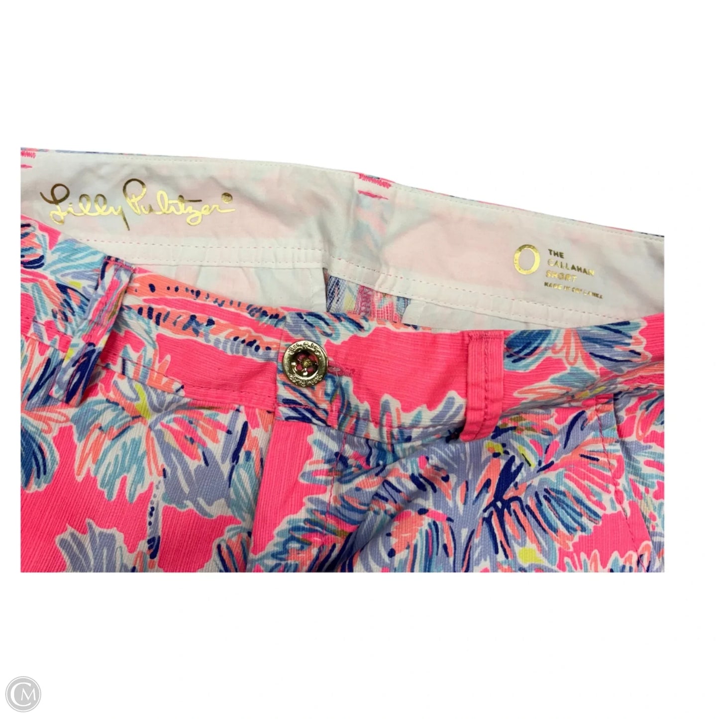 Shorts Designer By Lilly Pulitzer In Blue & Pink, Size: 0